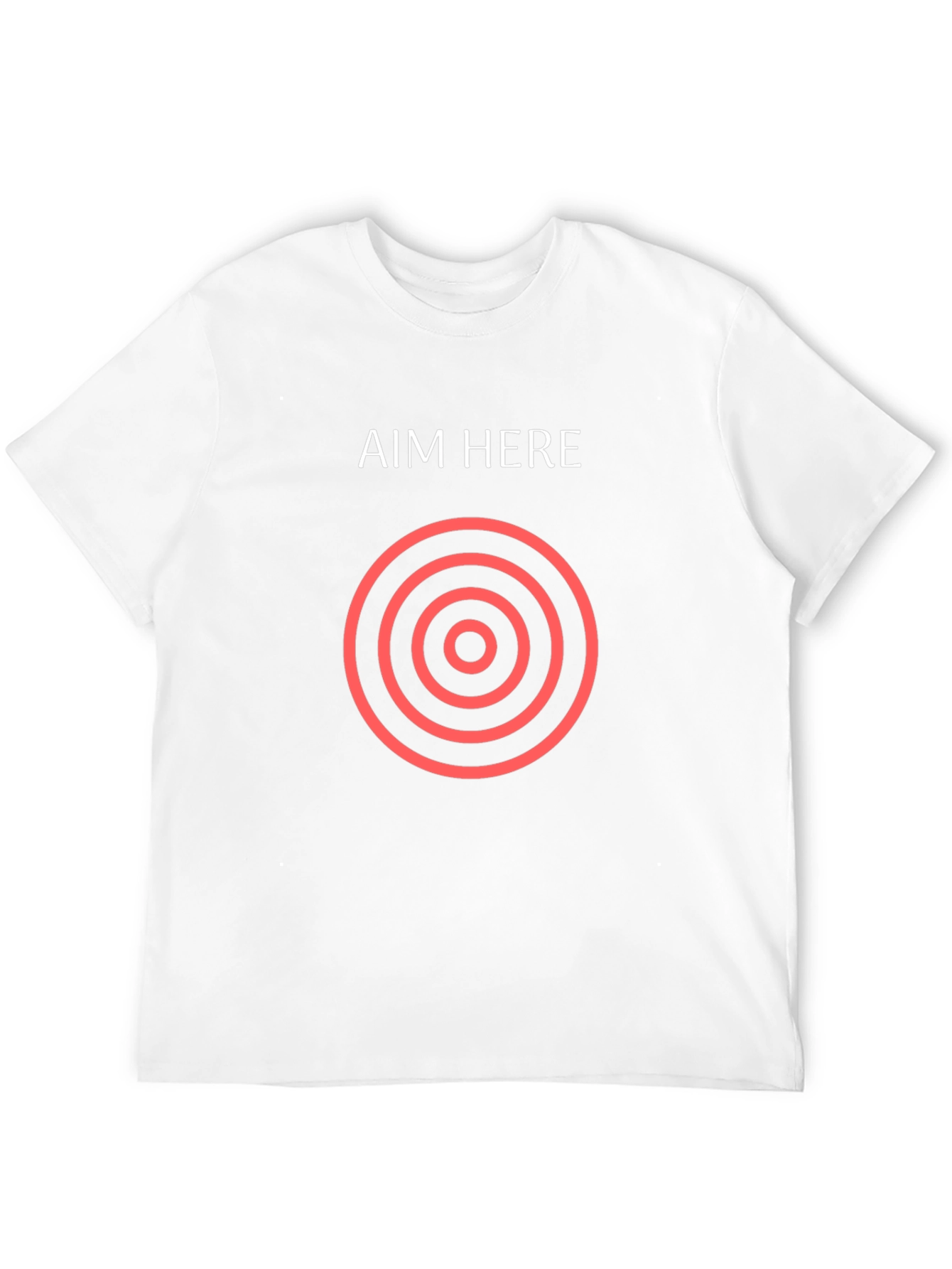 Aim Here Graphic T-Shirt - Black Cotton Tee