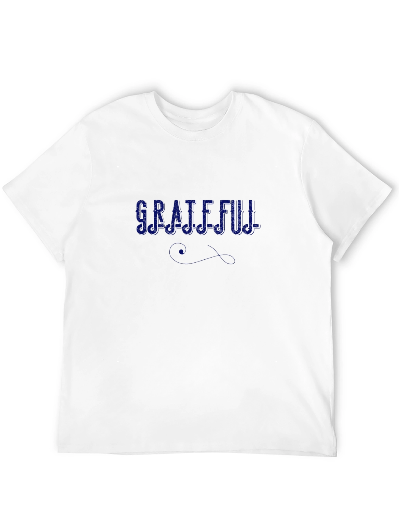 Grateful Graphic Tee - Black Casual T-Shirt