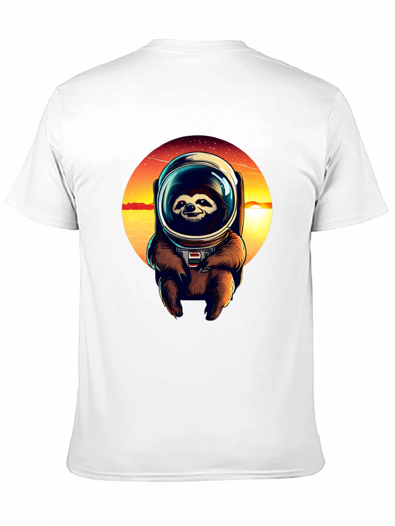Sloth Astronaut Graphic Tee - Black