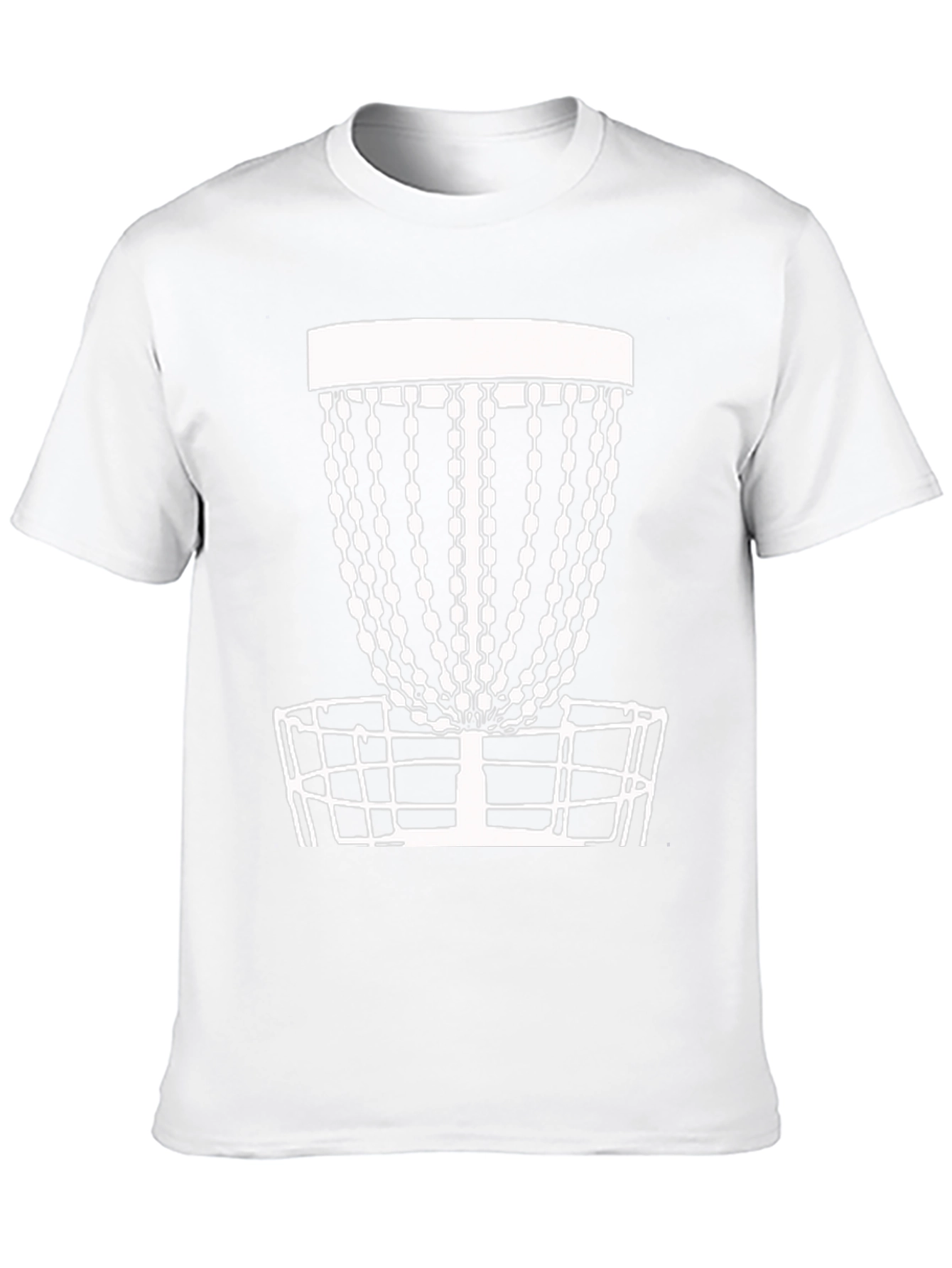 Disc Golf Basket Tee - Black Cotton Casual T-Shirt