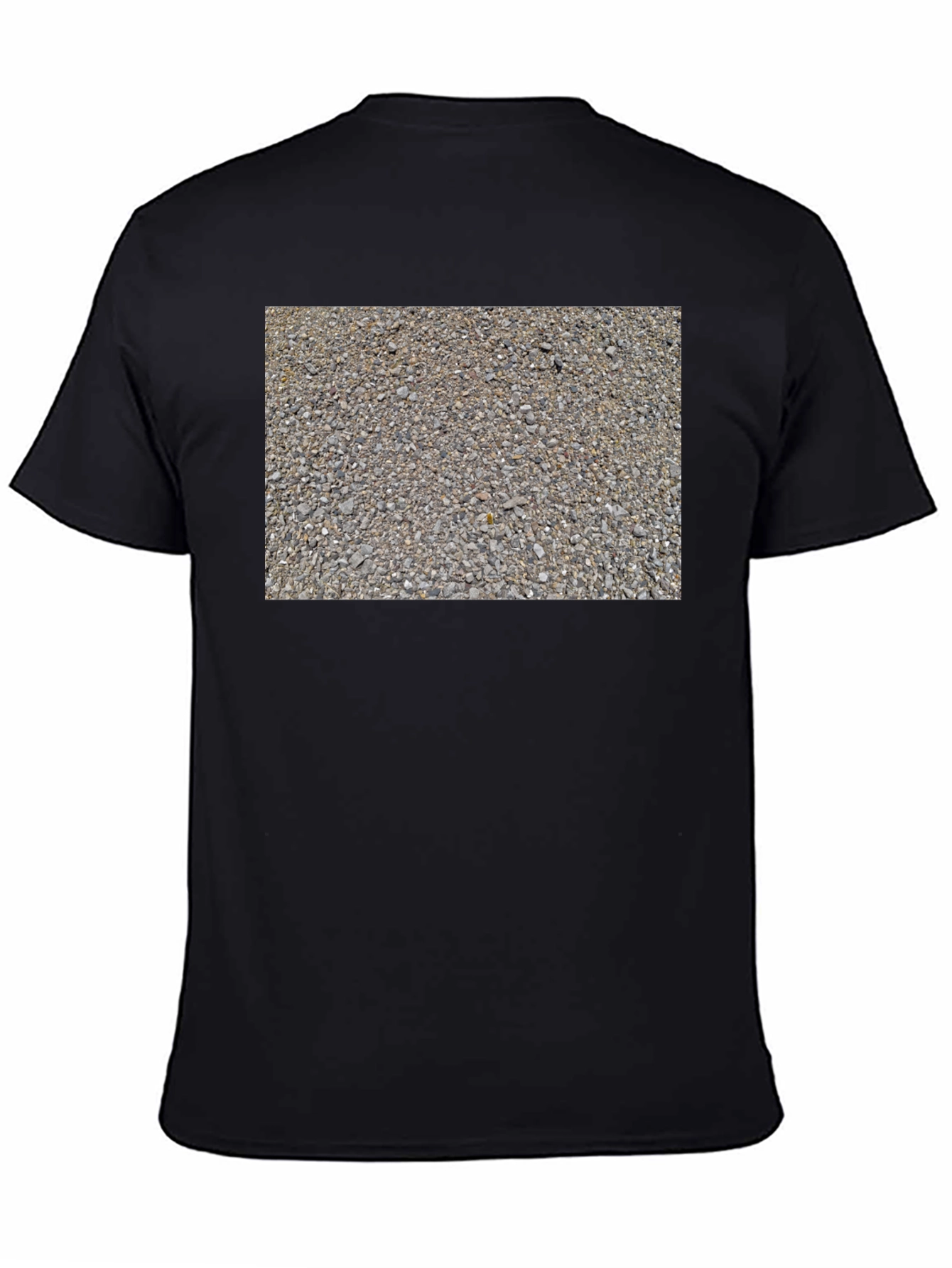 Gravel Print Black Tee