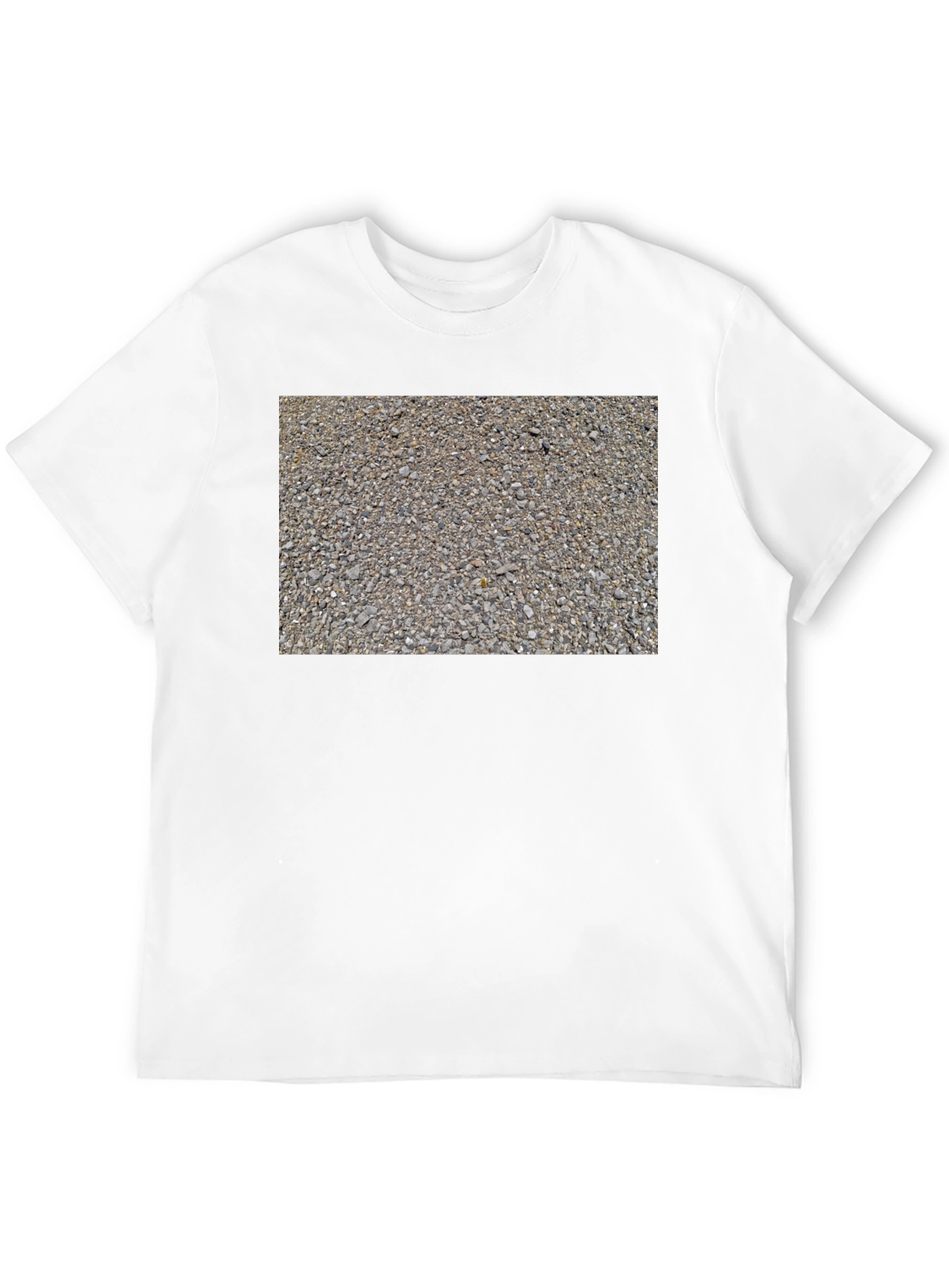 Gravel Print Black Tee