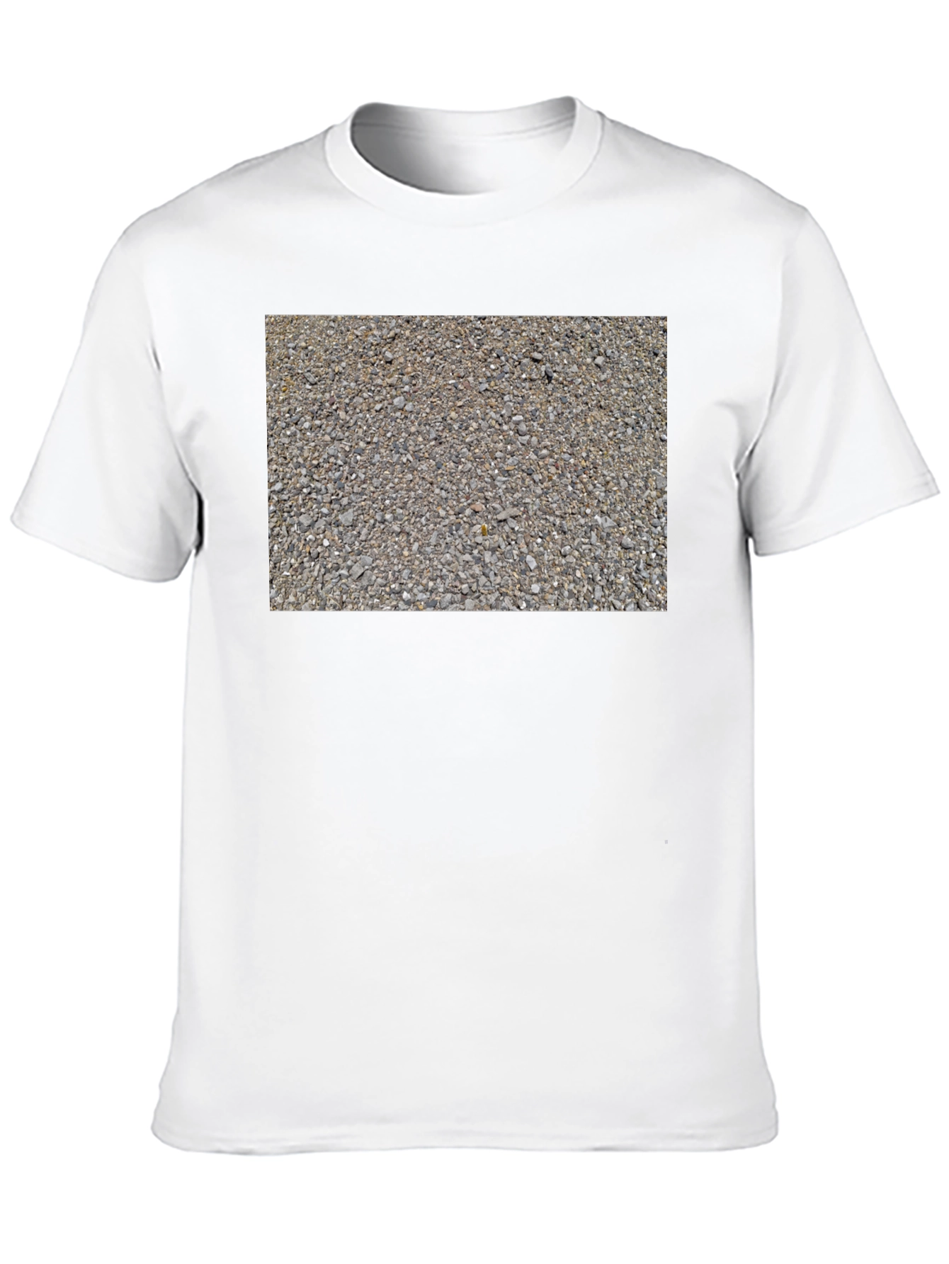Gravel Print Black Tee