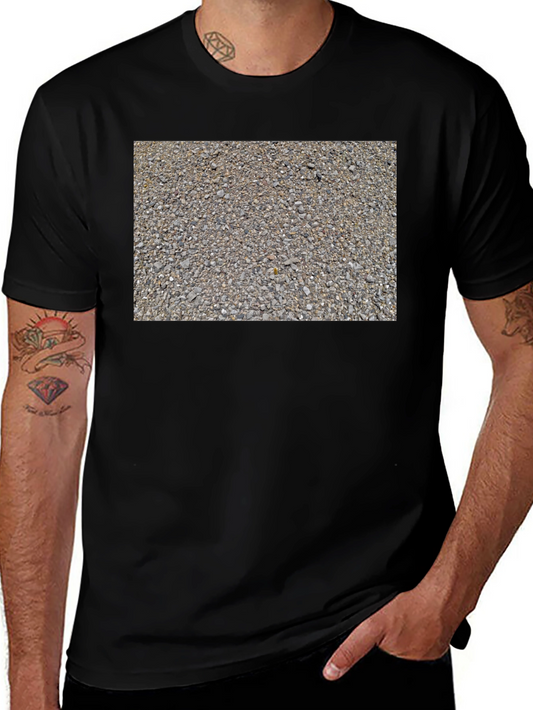 Gravel Print Black Tee