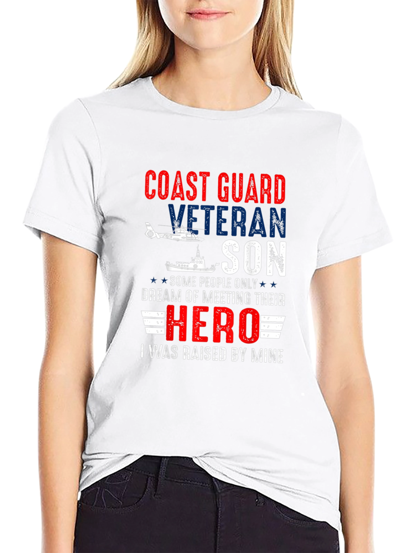 Coast Guard Veteran Son T-Shirt Hero