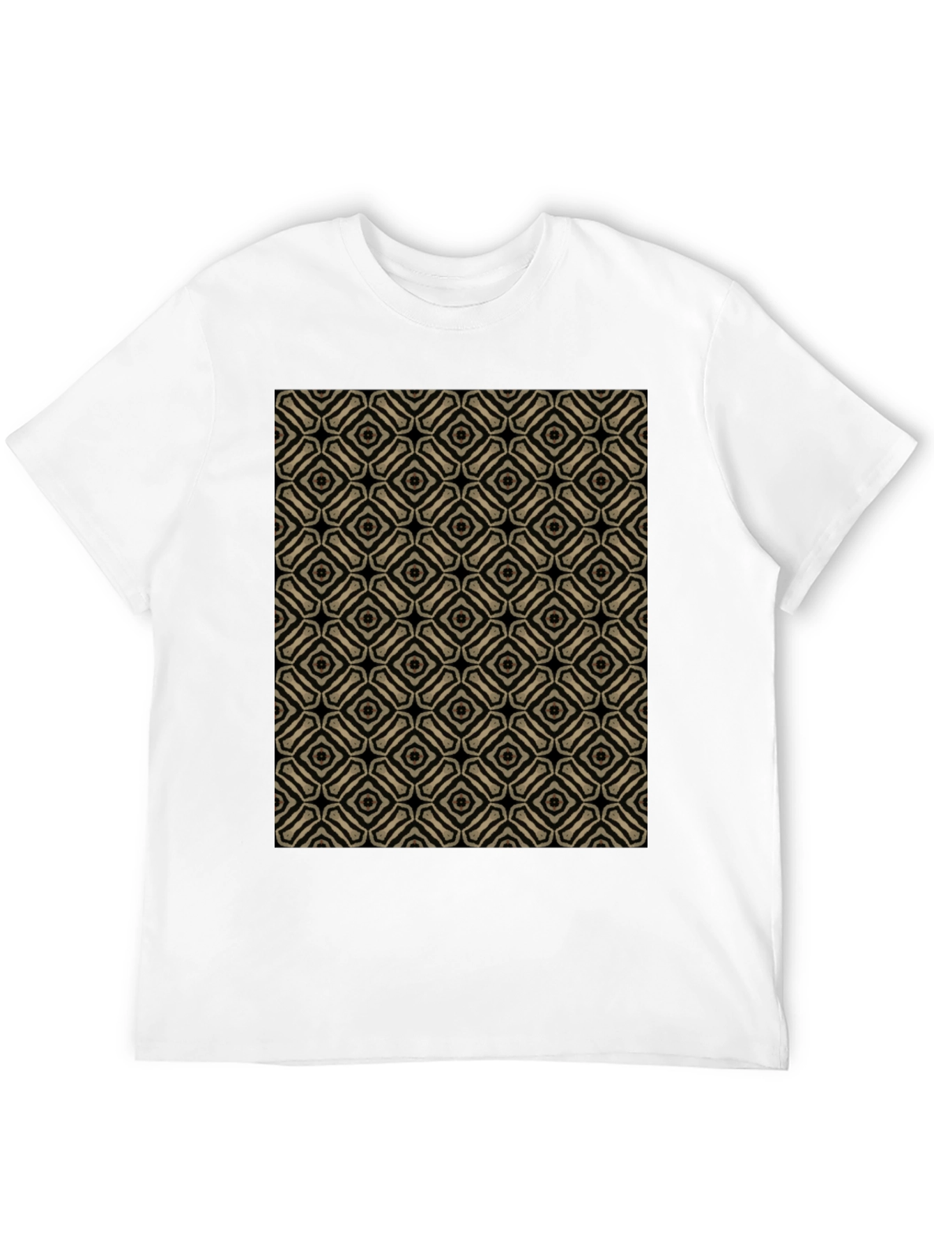 Patterned Black T-Shirt
