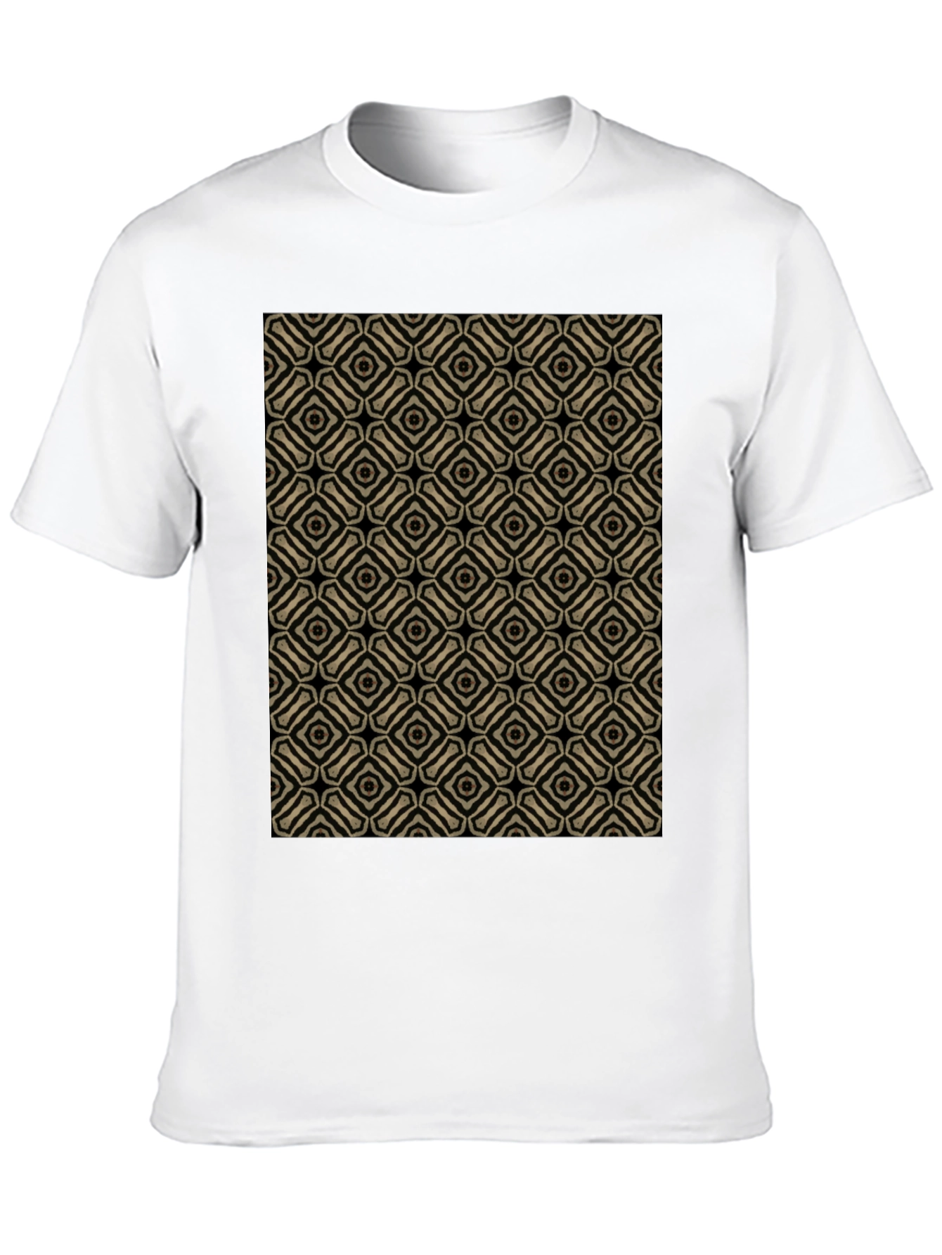 Patterned Black T-Shirt