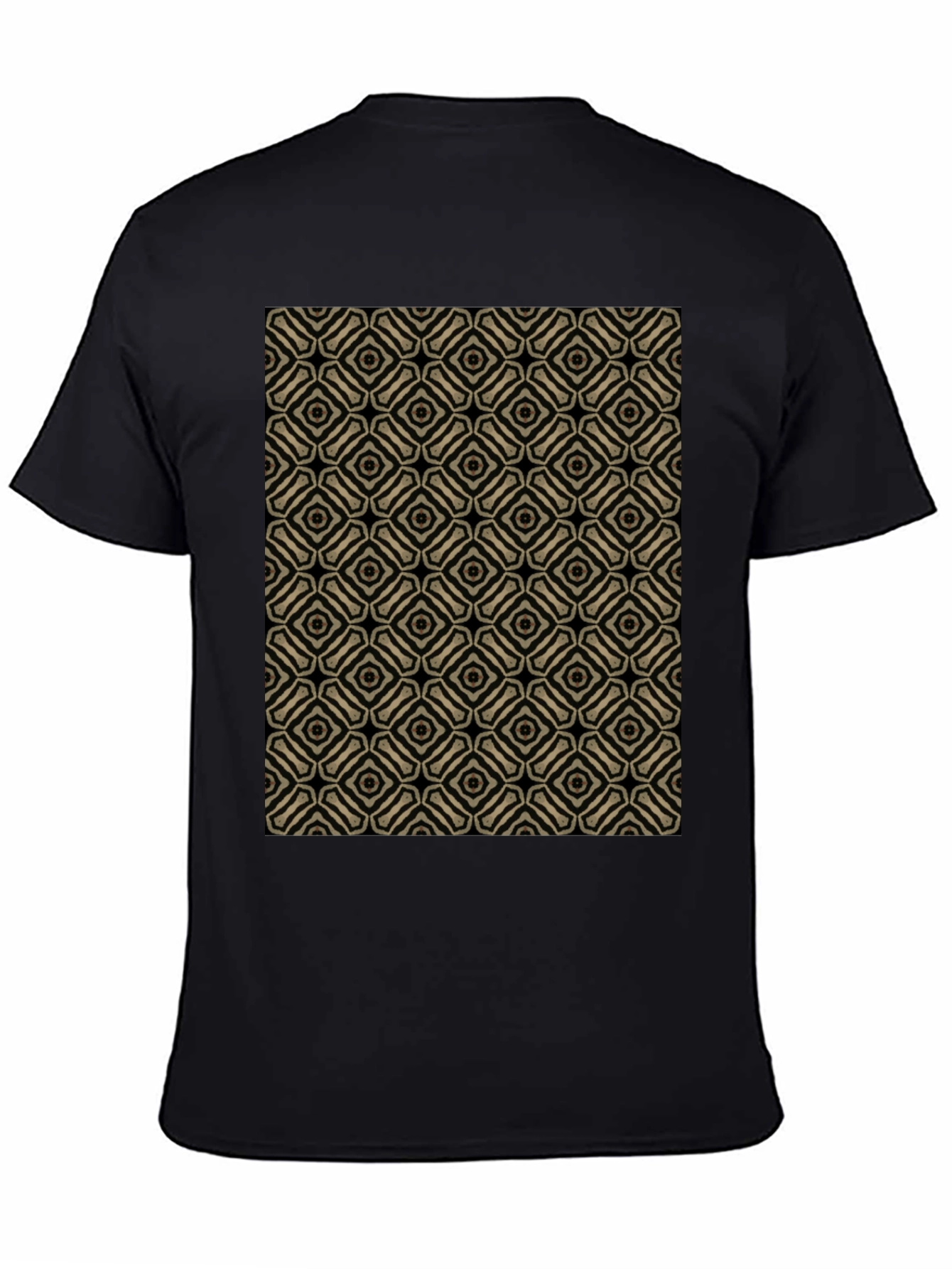 Patterned Black T-Shirt