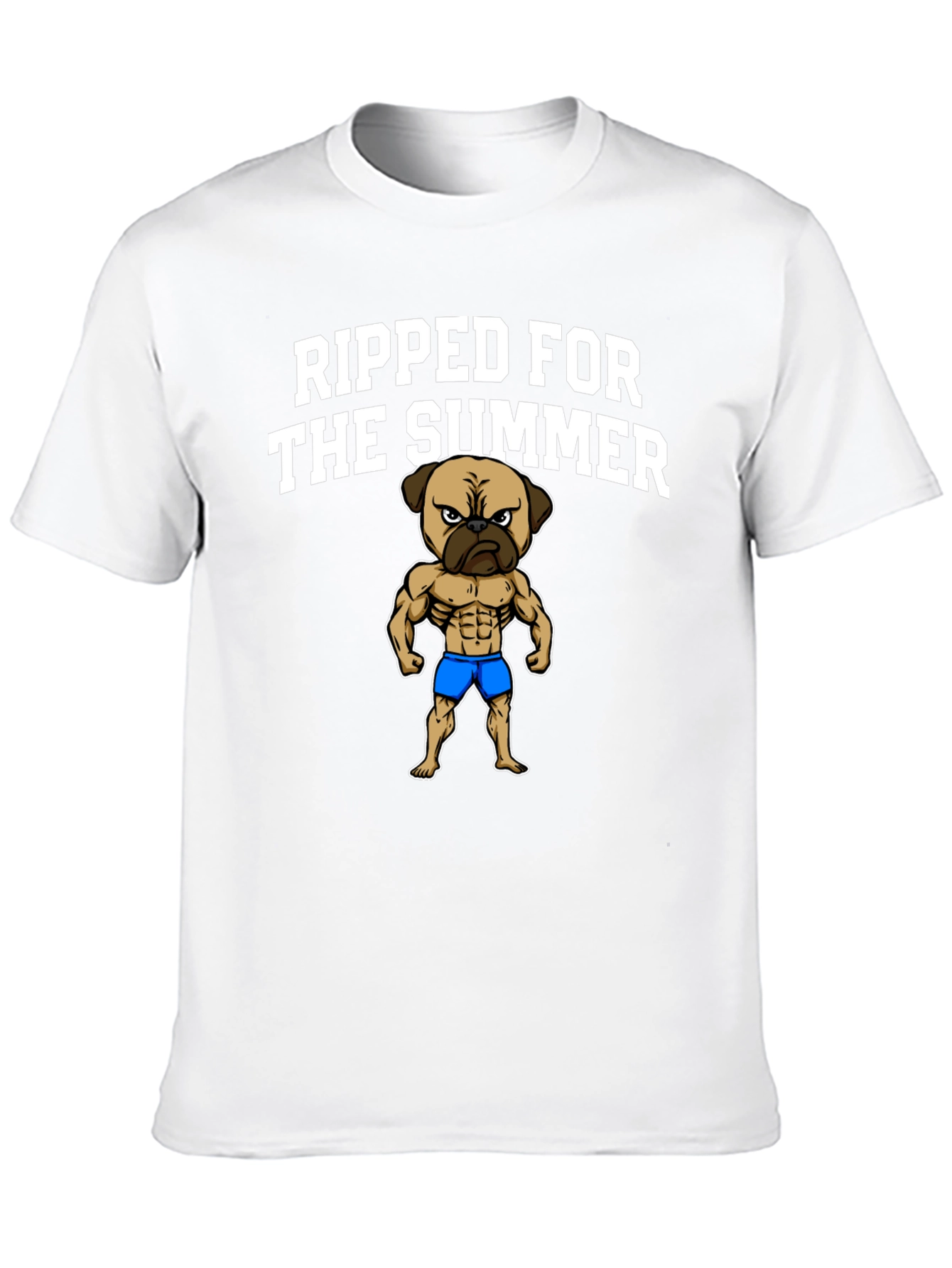 Ripped Pug Summer T-Shirt