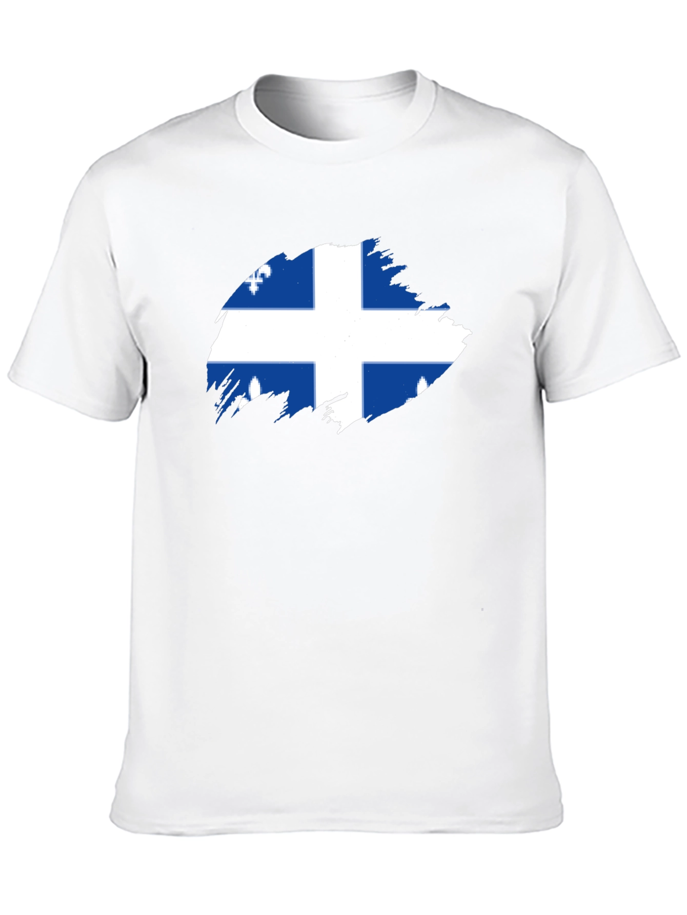 Quebec Flag T-Shirt -  Mens Black Tee