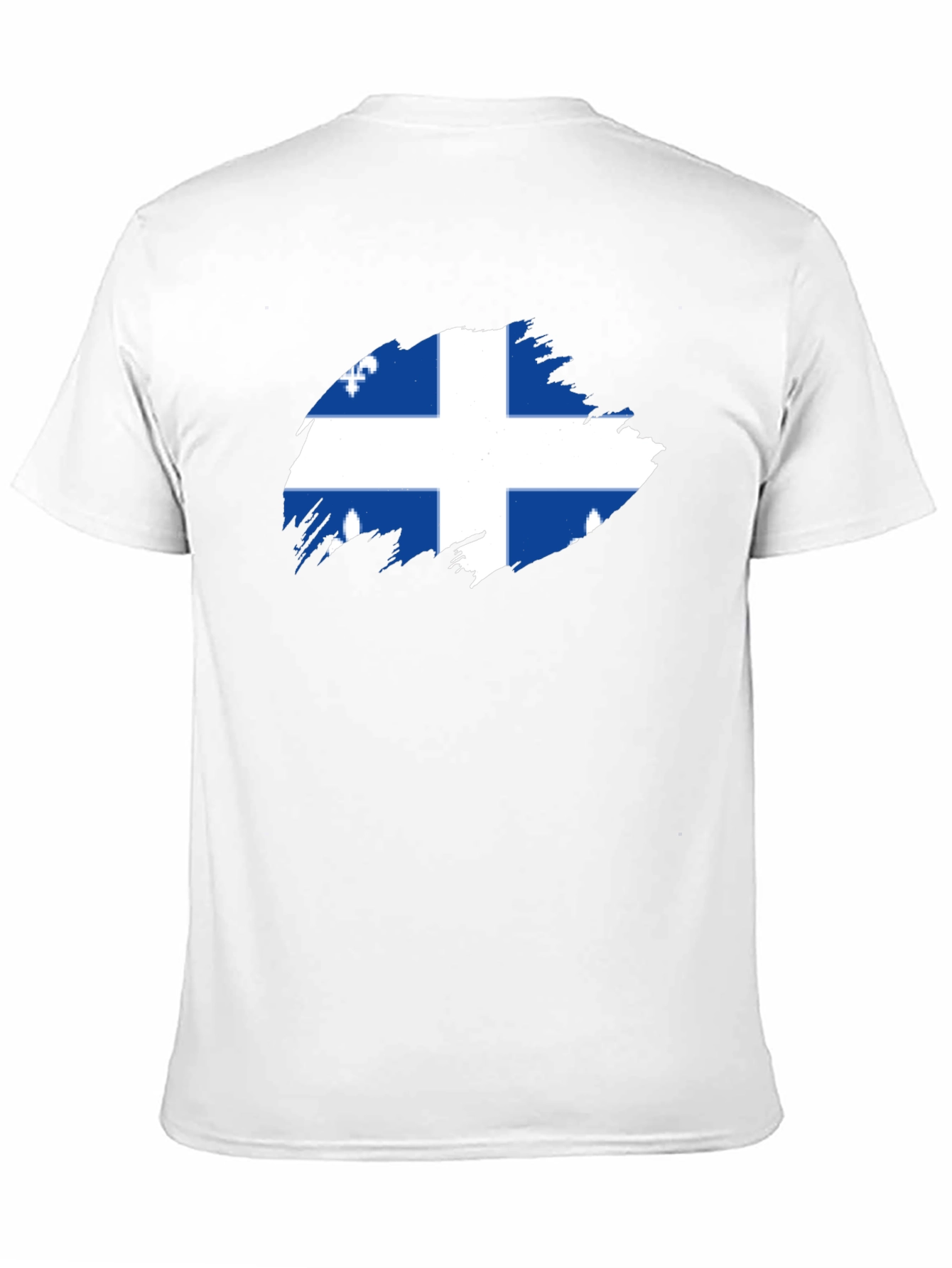 Quebec Flag T-Shirt -  Mens Black Tee