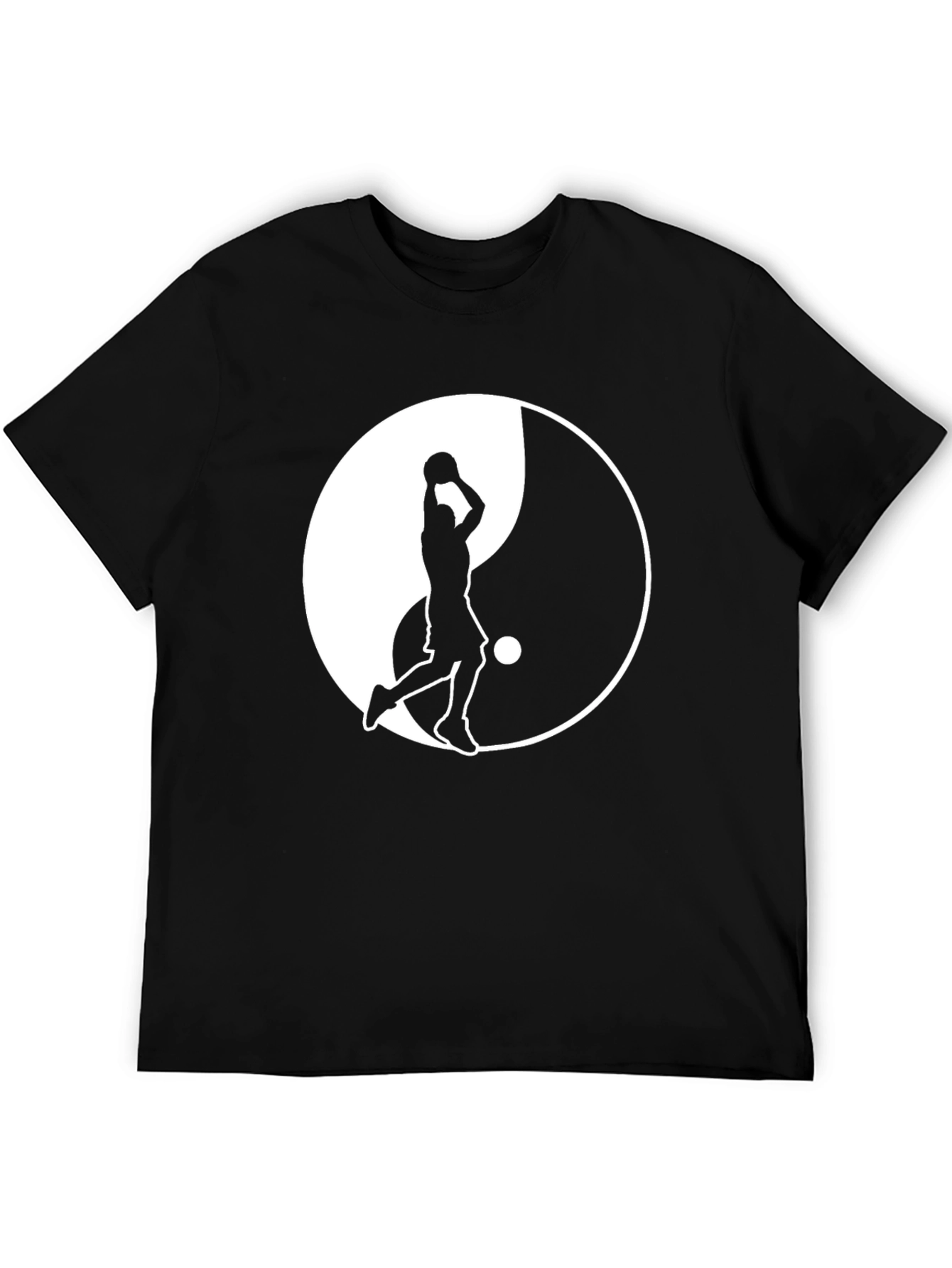 Yin Yang Basketball Graphic Tee