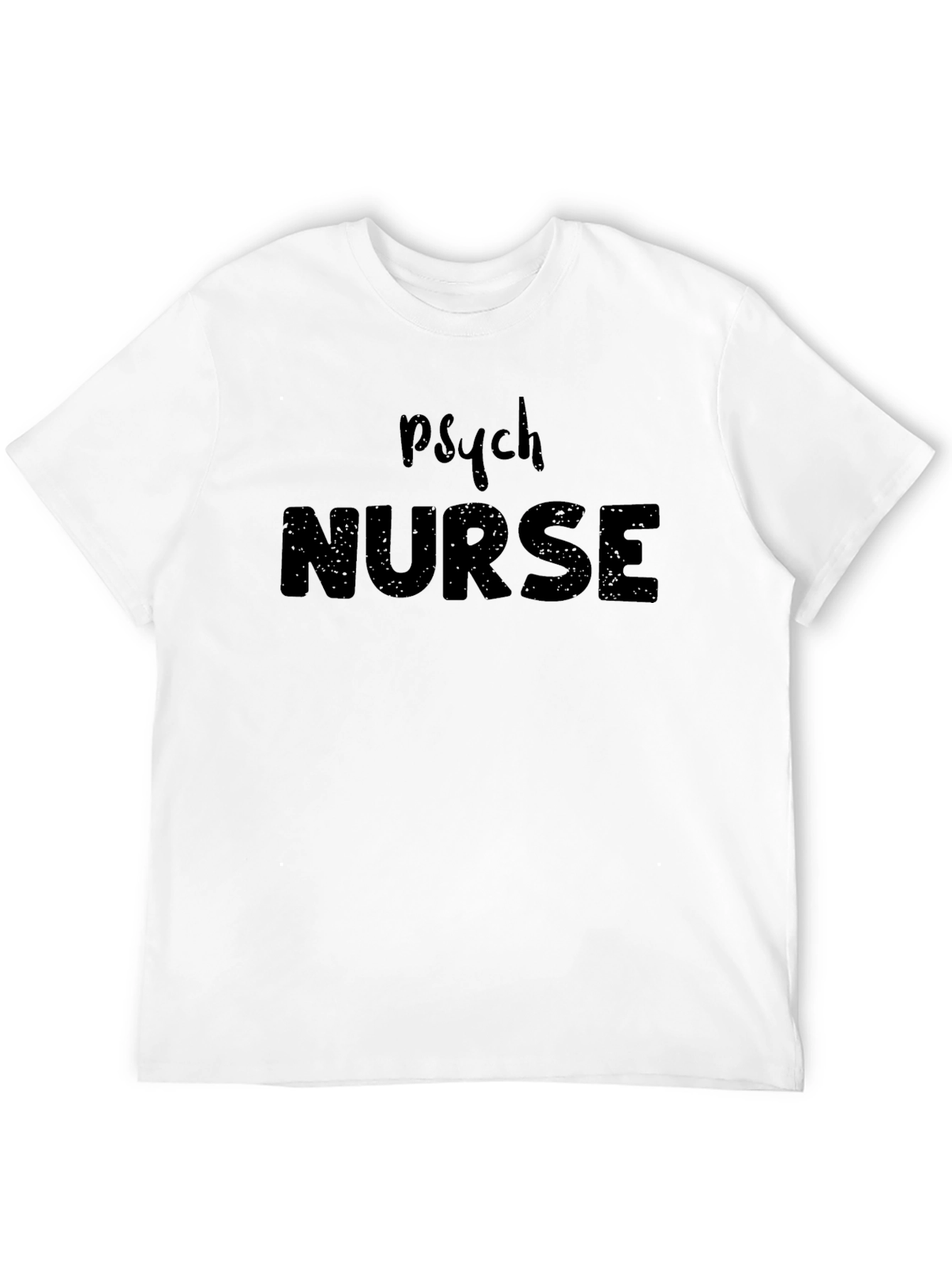 Psych Nurse Unisex Black T-Shirt
