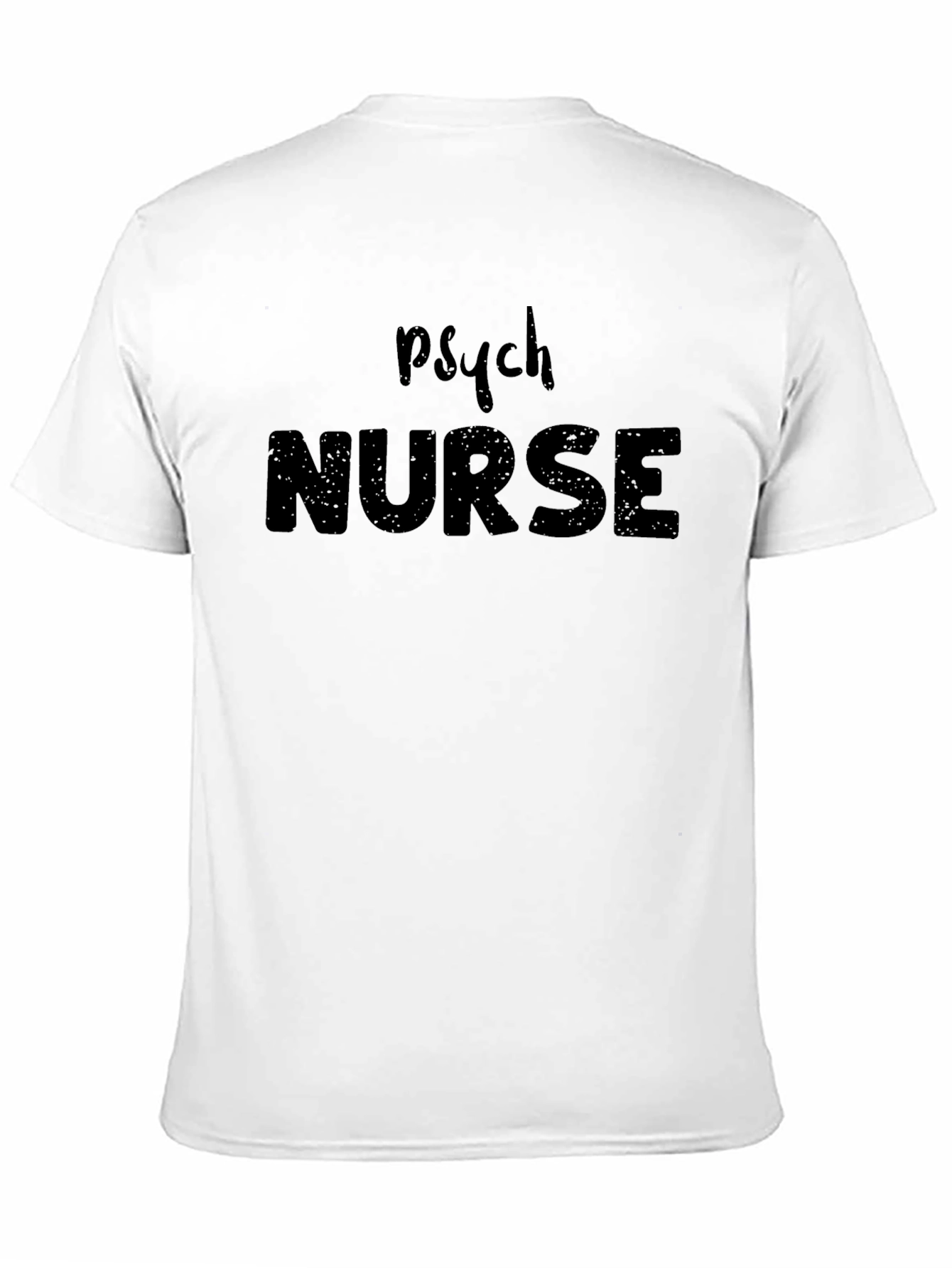 Psych Nurse Unisex Black T-Shirt