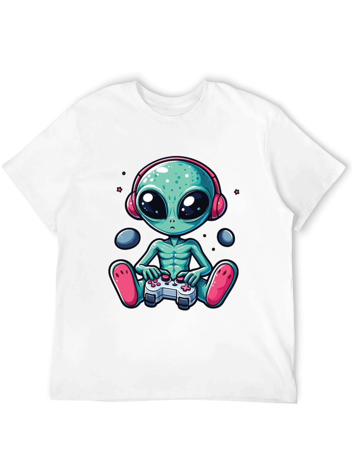 Gamer Alien Graphic Tee - Sci-Fi Comfort