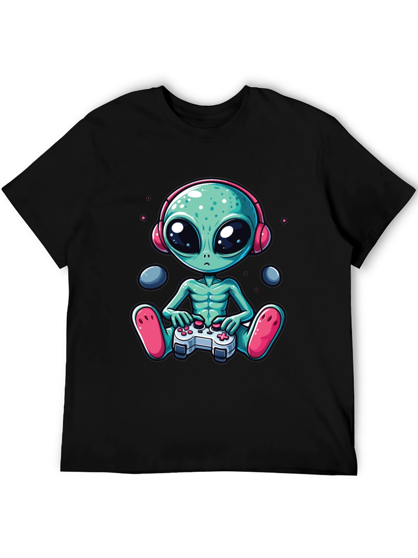 Gamer Alien Graphic Tee - Sci-Fi Comfort