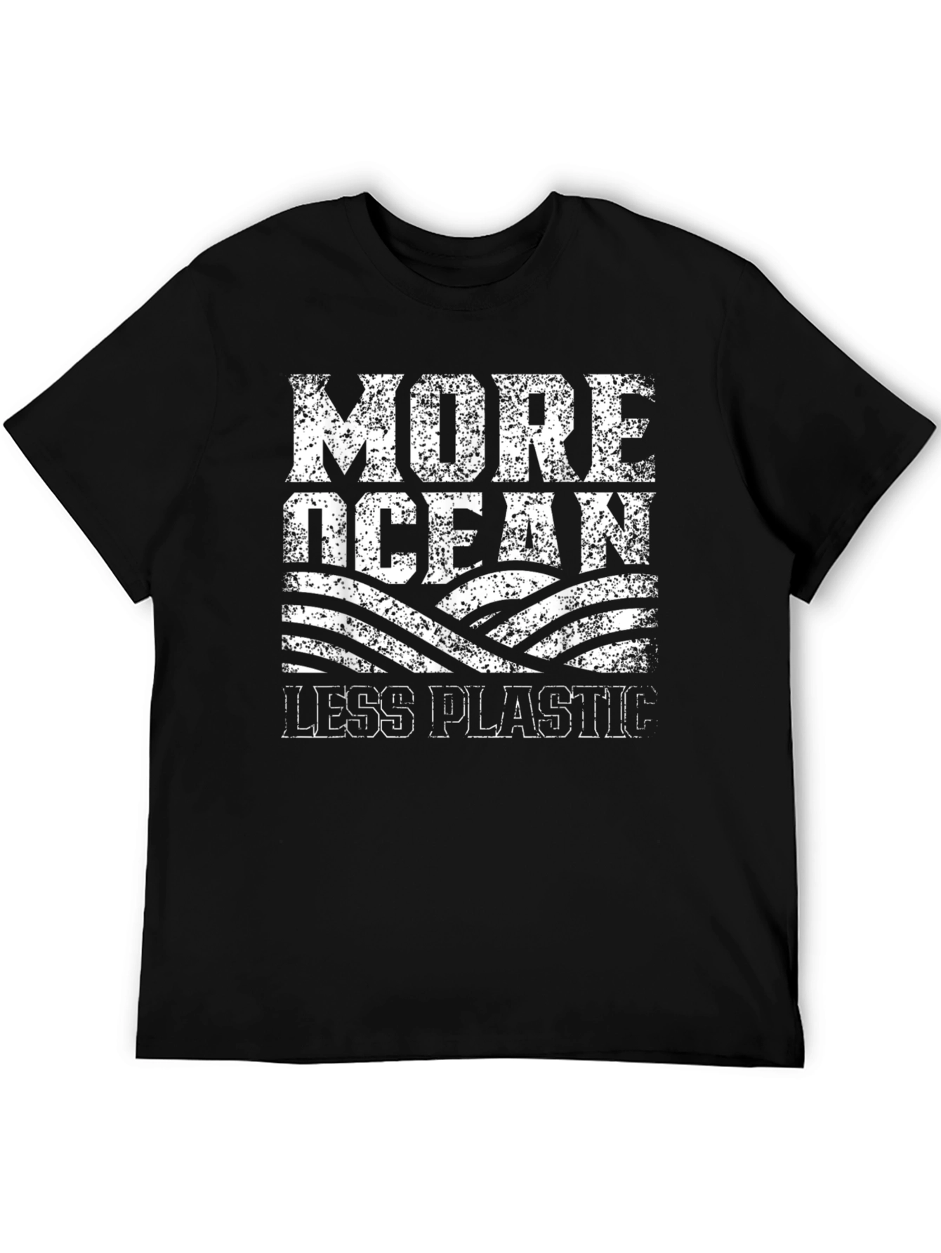 More Ocean Less Plastic Graphic Tee - Black