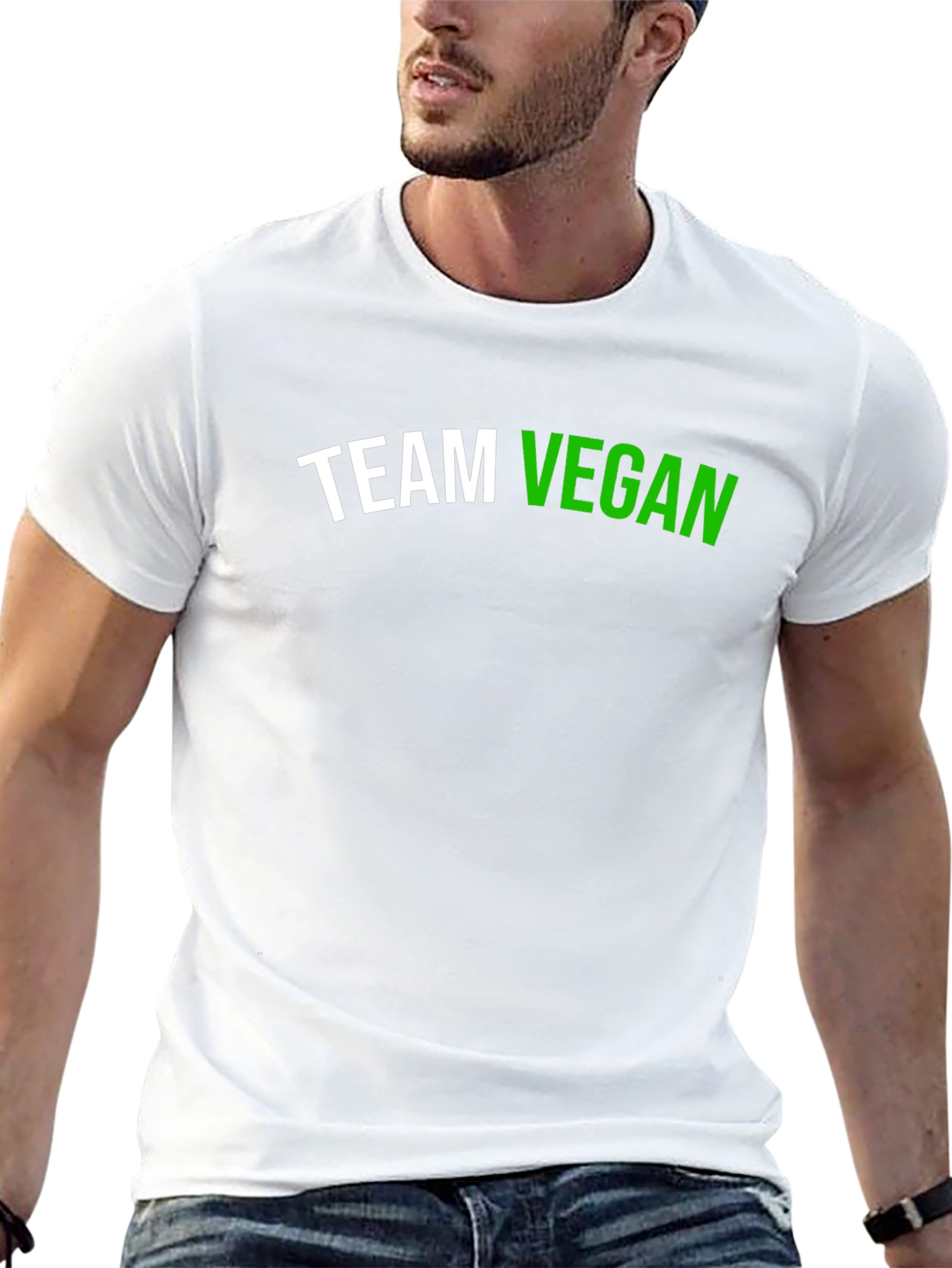 Team Vegan Graphic T-Shirt - Black