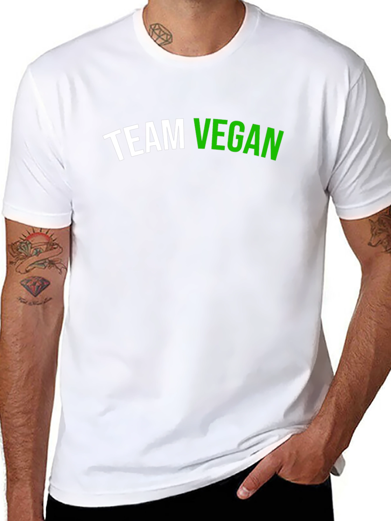 Team Vegan Graphic T-Shirt - Black