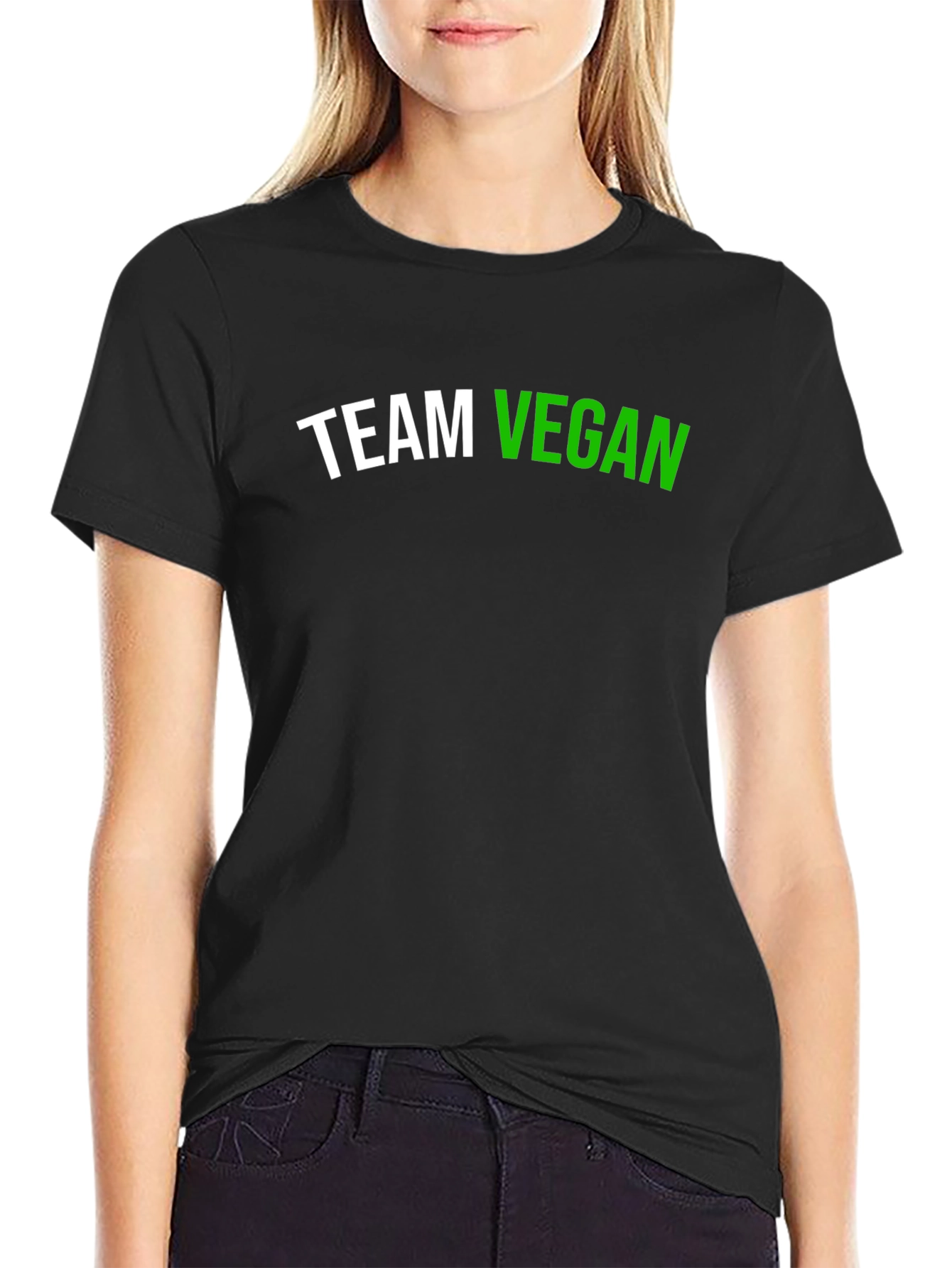 Team Vegan Graphic T-Shirt - Black