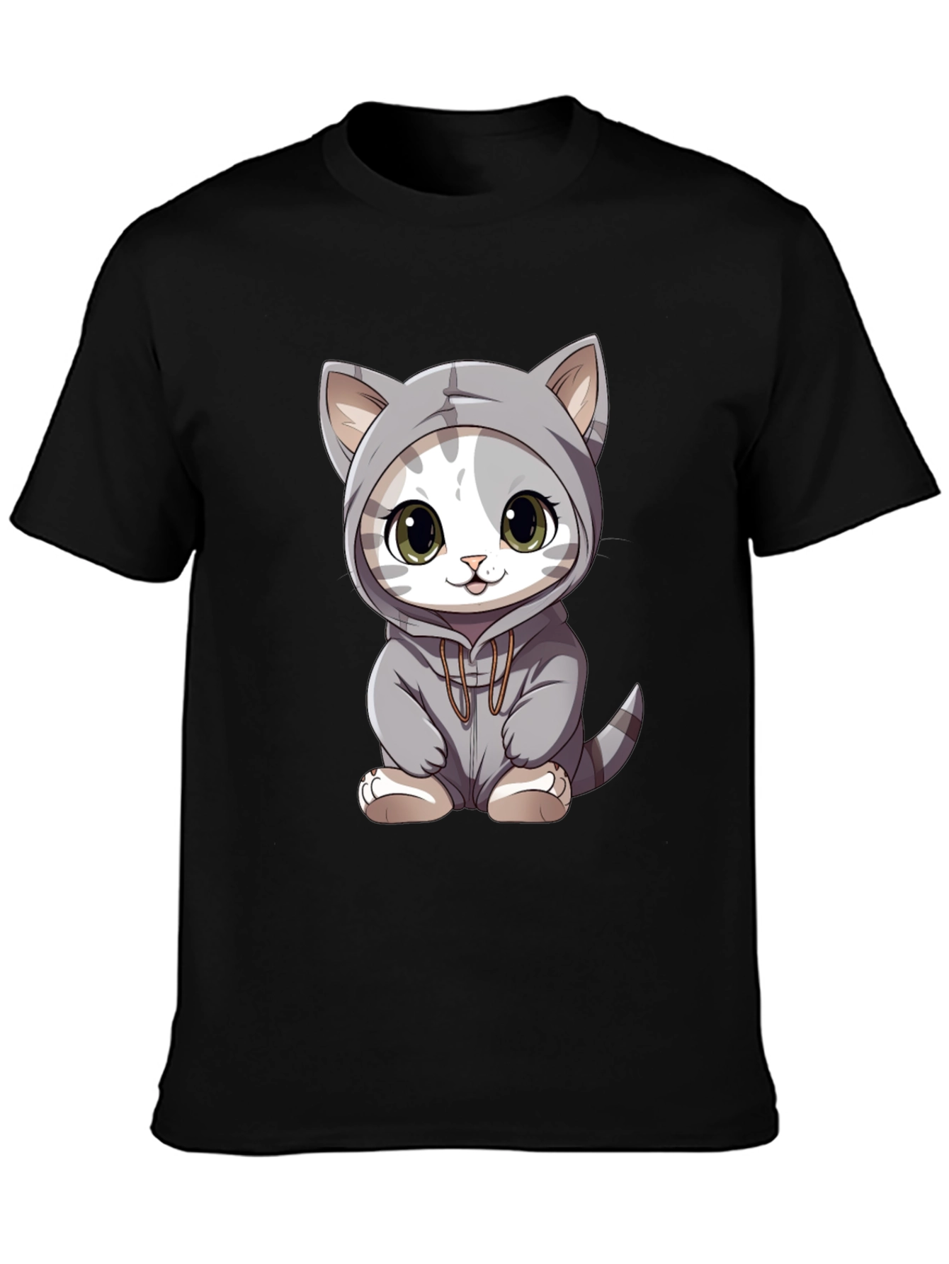 Cute Cat Hoodie T-Shirt
