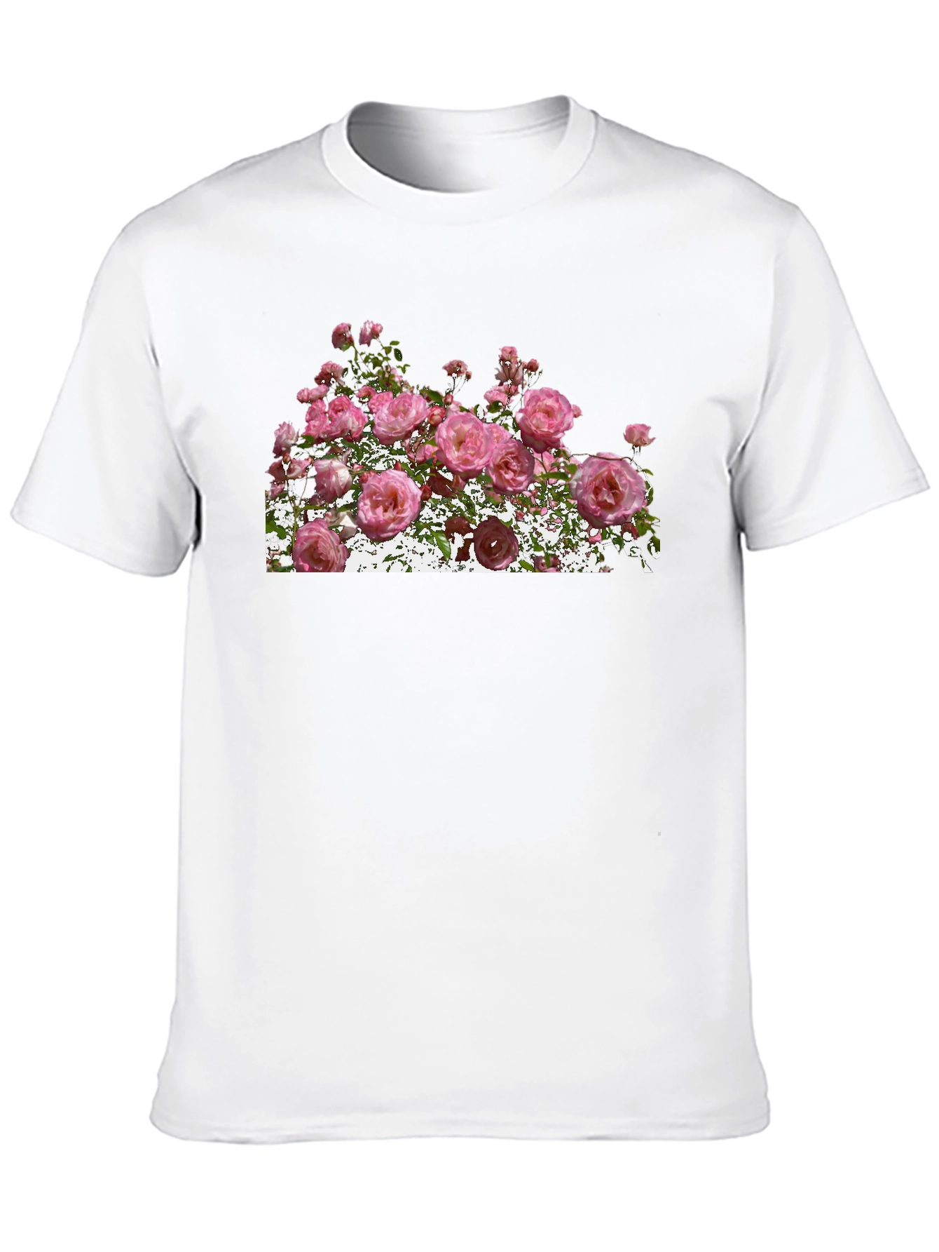 Floral Print Black T-Shirt