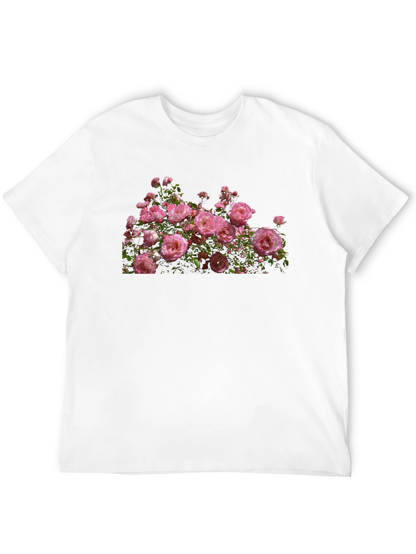 Floral Print Black T-Shirt