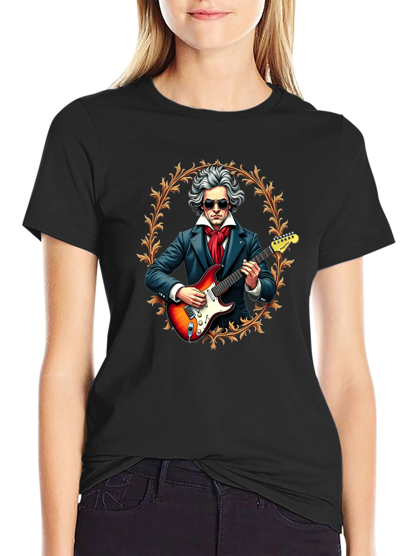 Cool Beethoven Electric Guitar T-Shirt