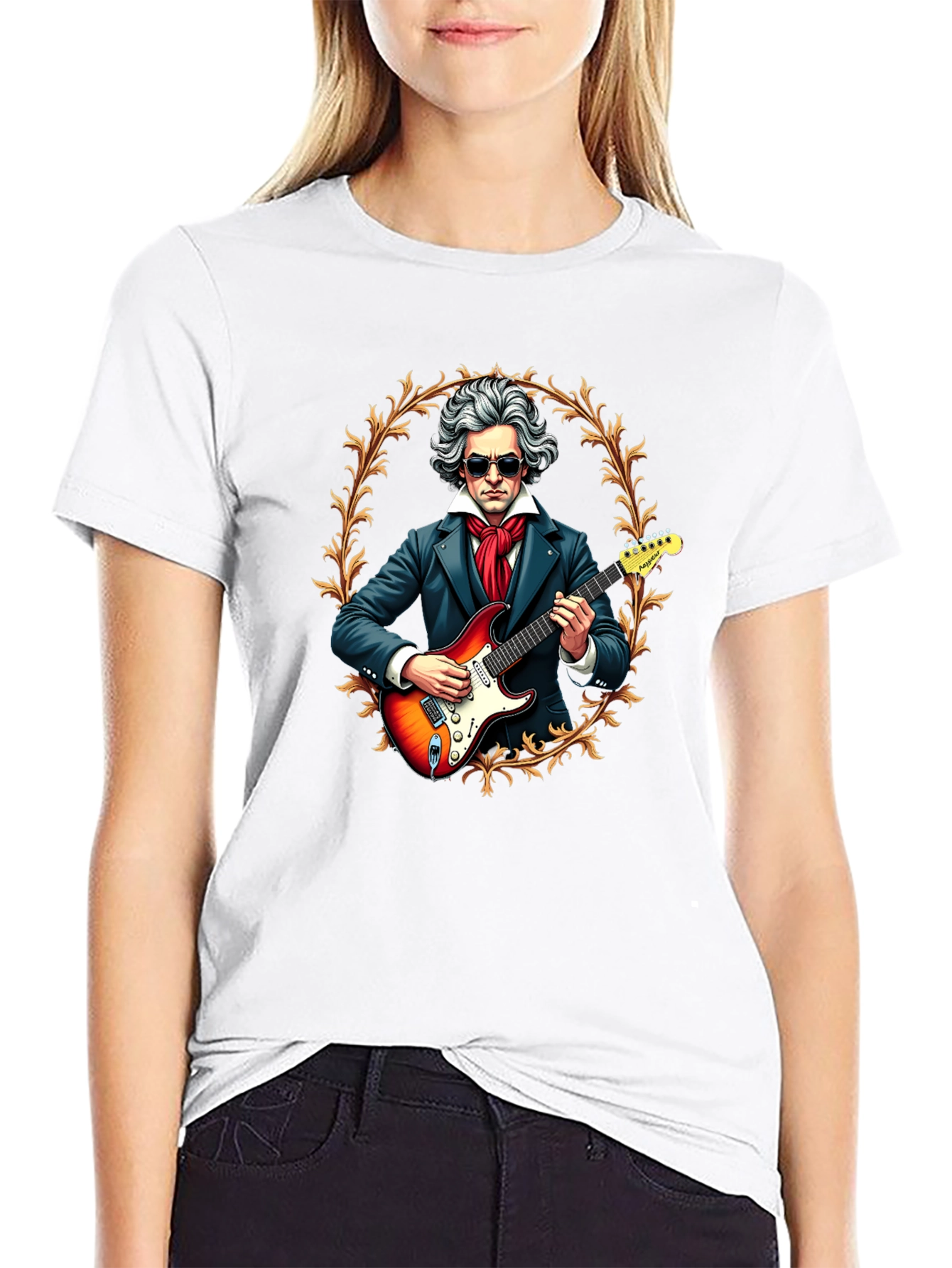 Cool Beethoven Electric Guitar T-Shirt