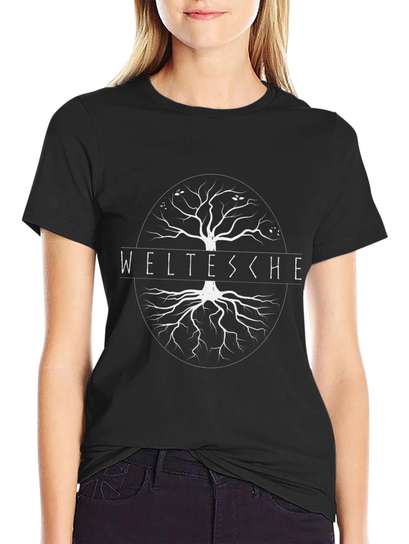 Weltesche Tree of Life Black T-Shirt