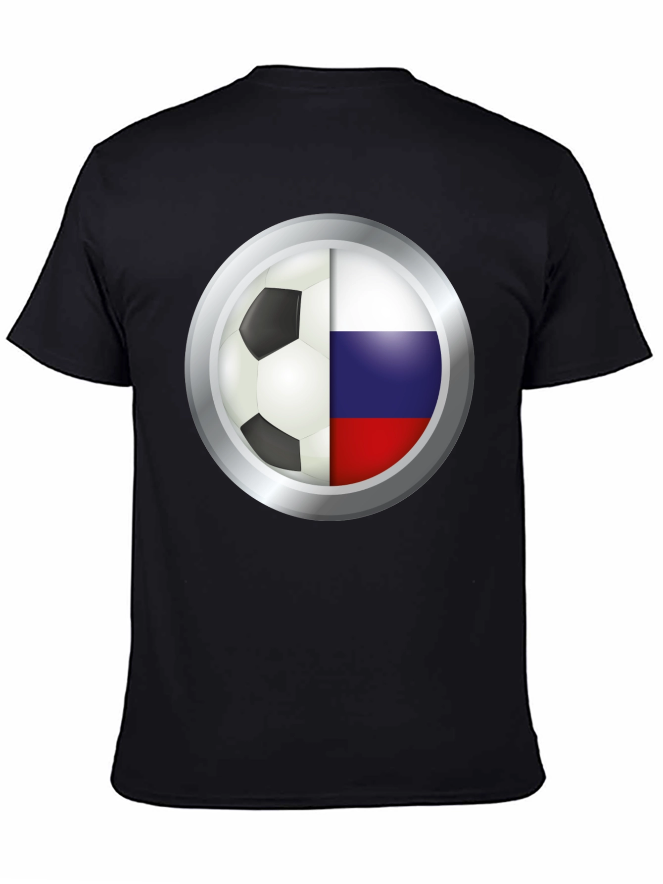 Russia Soccer Flag Graphic T-Shirt
