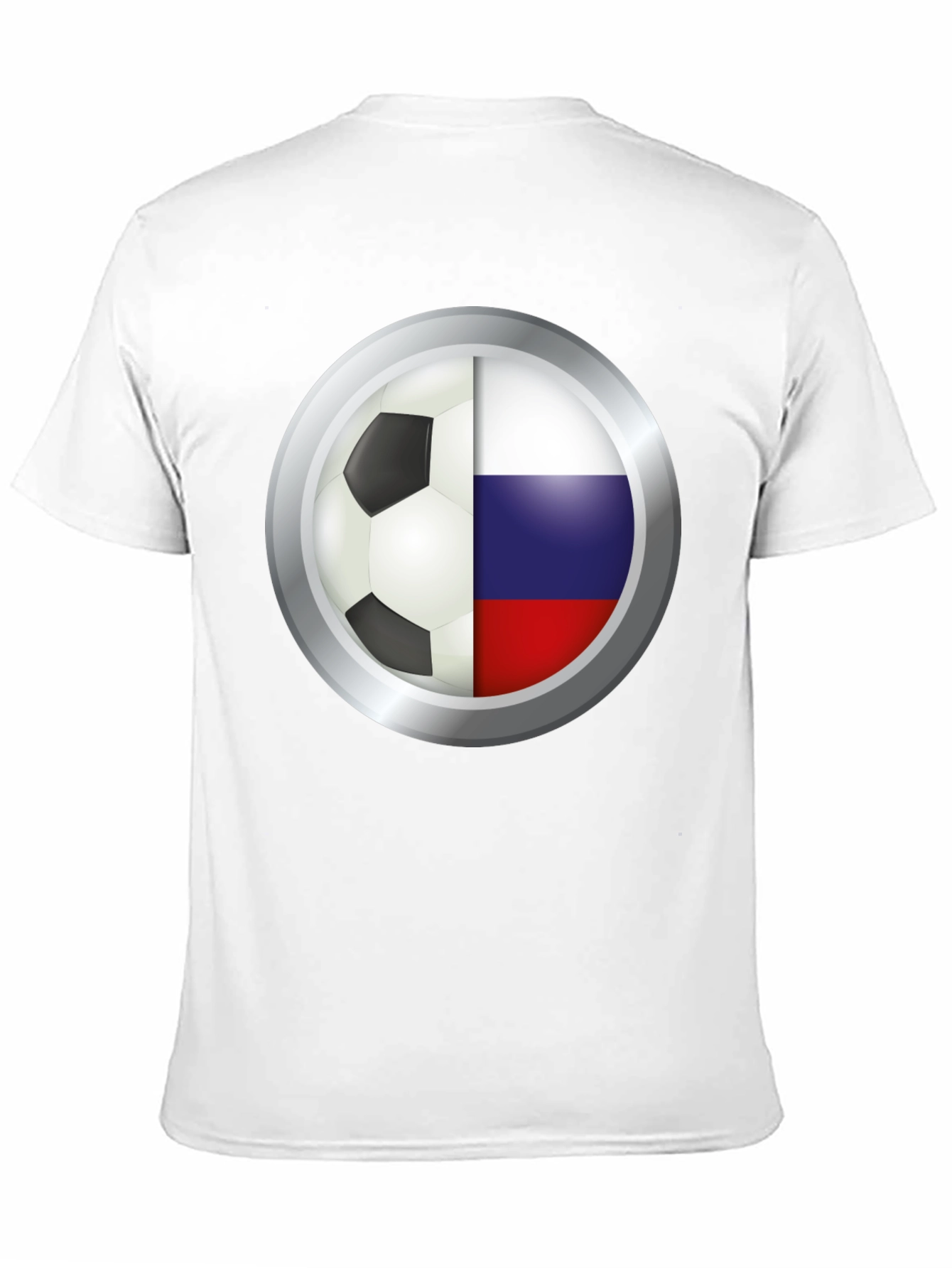 Russia Soccer Flag Graphic T-Shirt