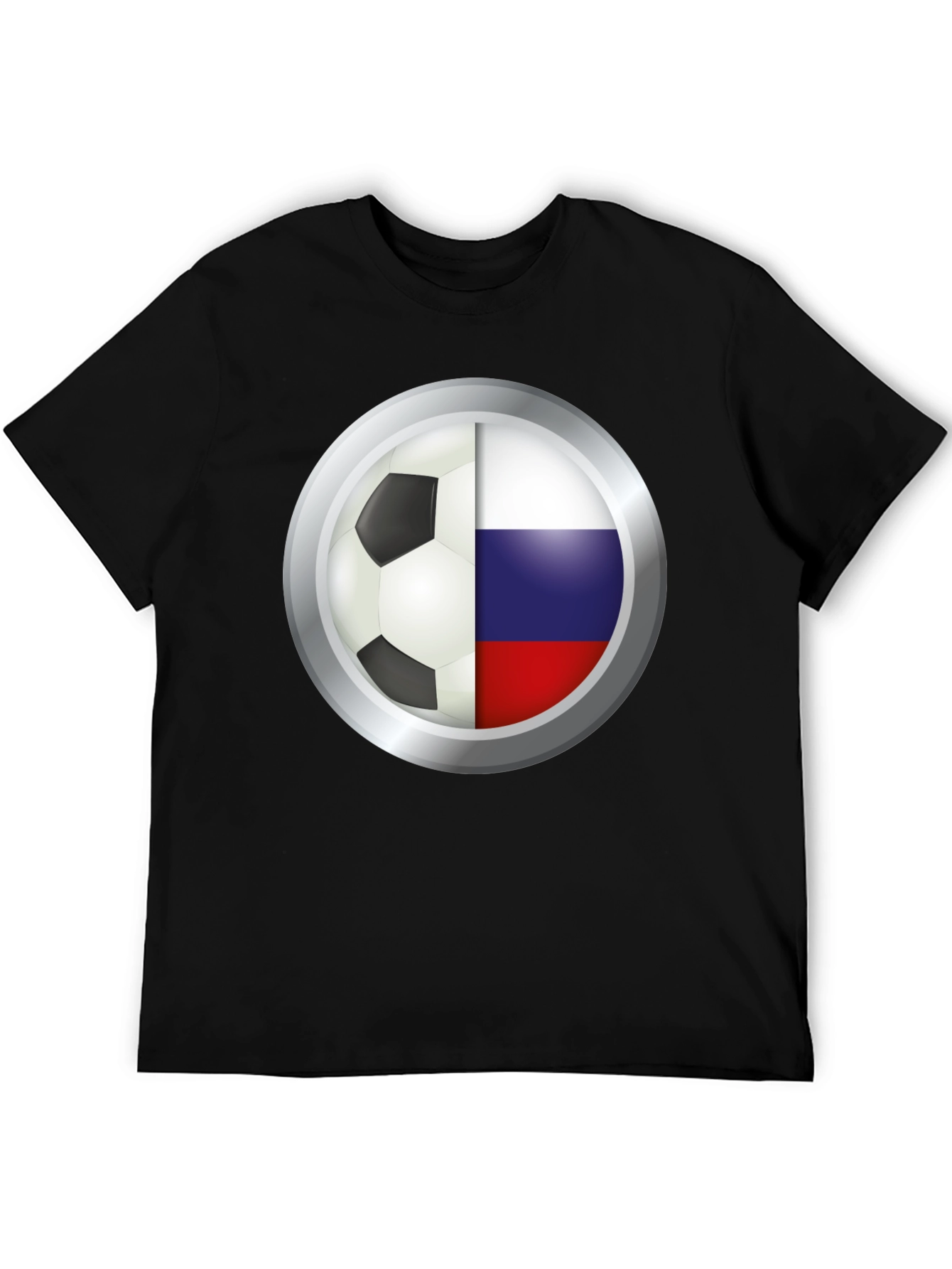 Russia Soccer Flag Graphic T-Shirt