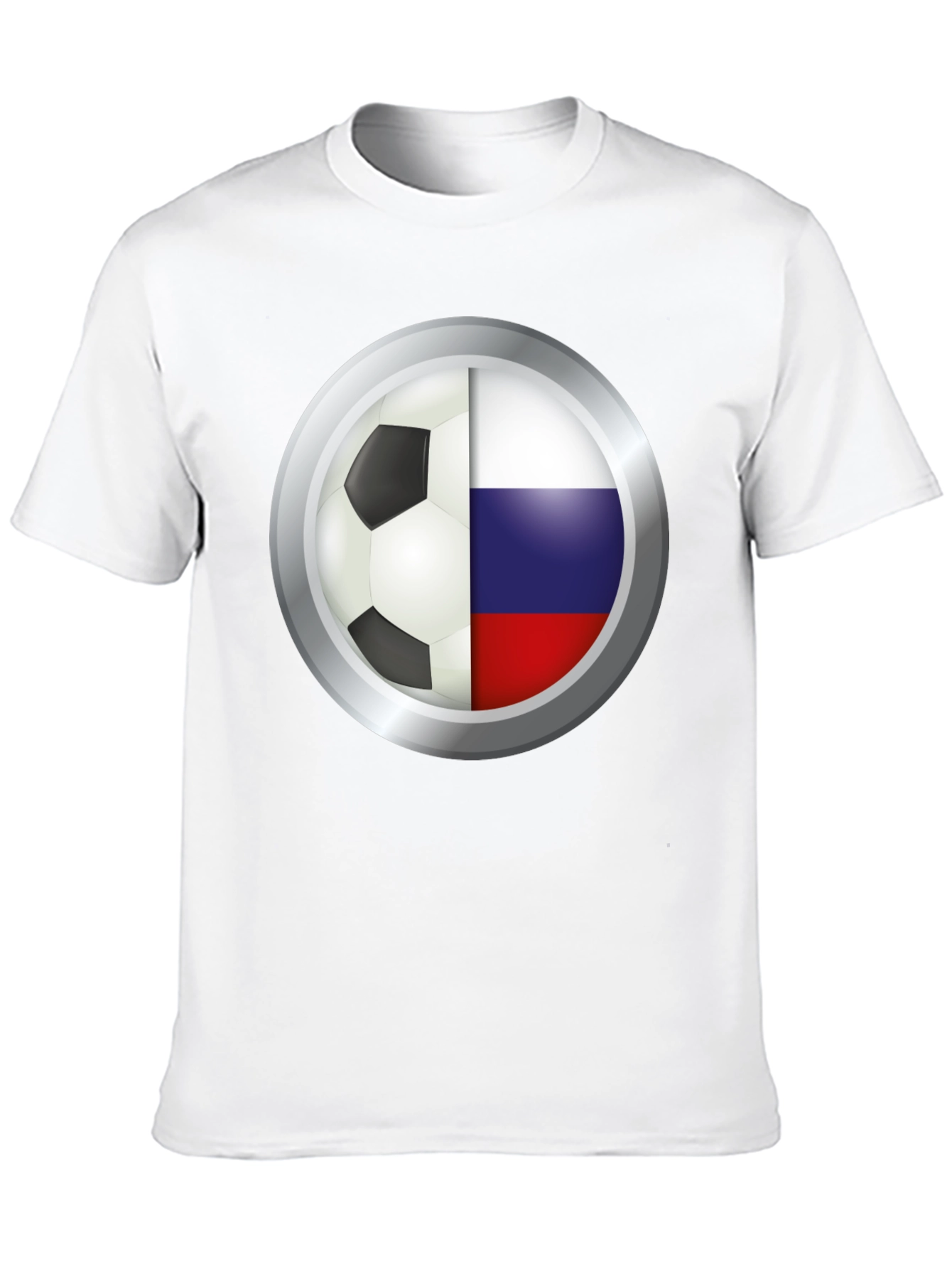 Russia Soccer Flag Graphic T-Shirt