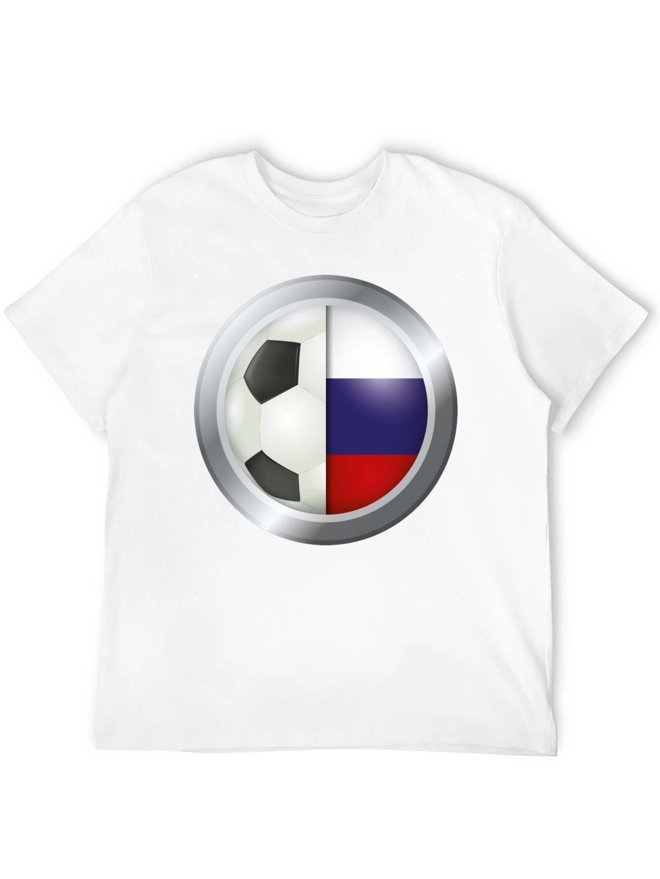 Russia Soccer Flag Graphic T-Shirt