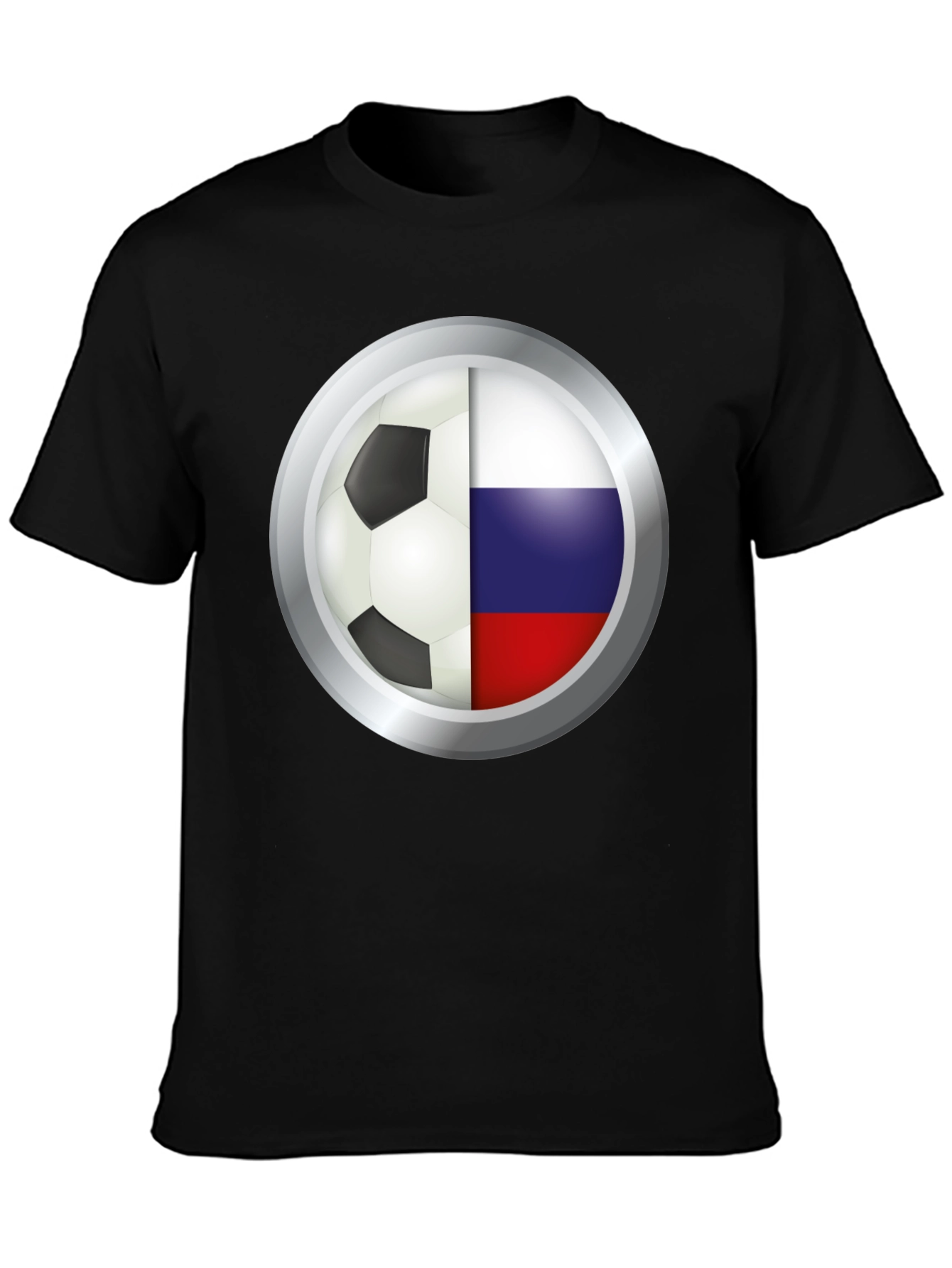 Russia Soccer Flag Graphic T-Shirt