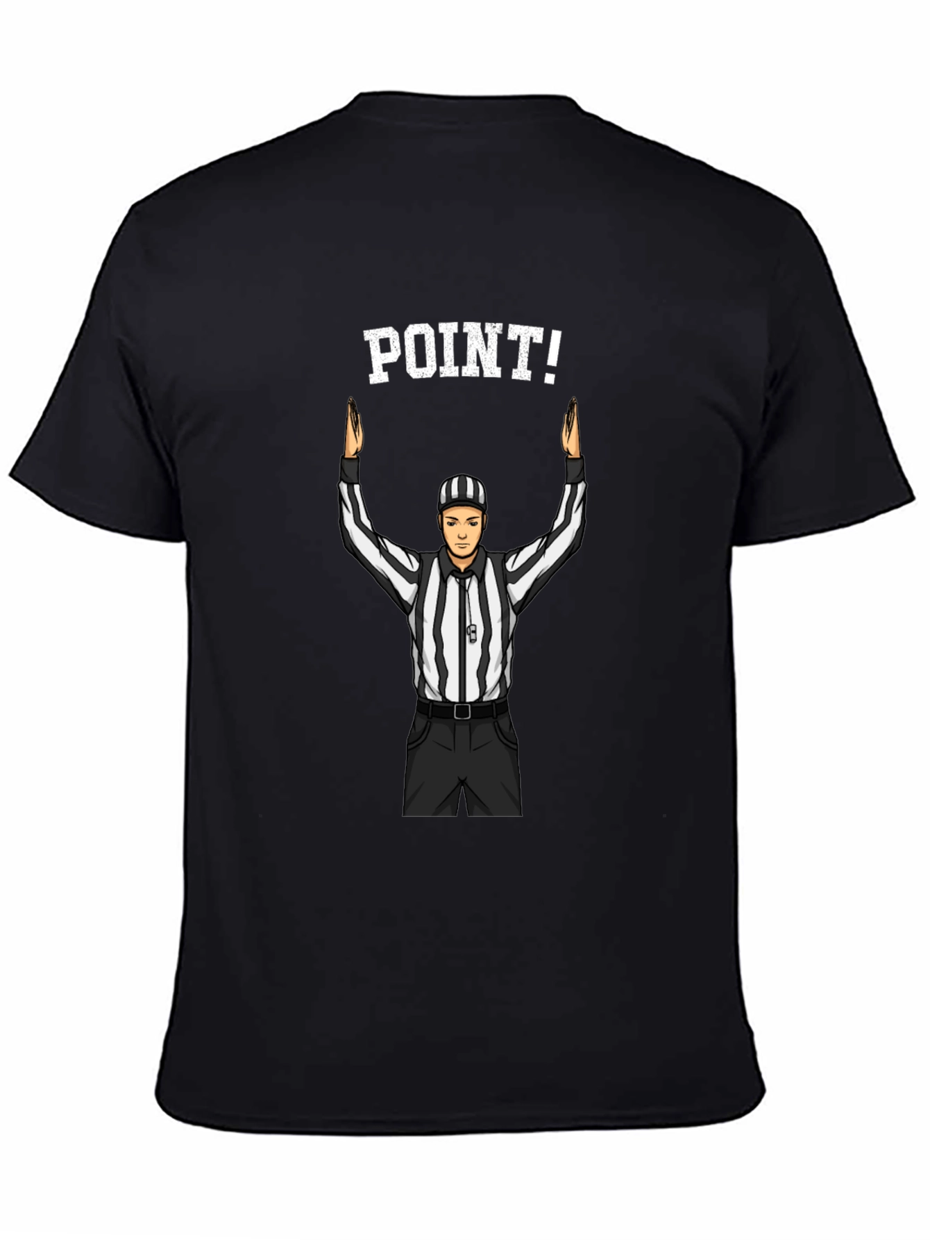 Referee Point! T-Shirt - Black