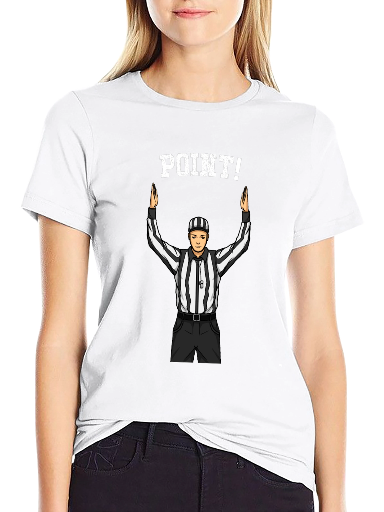 Referee Point! T-Shirt - Black