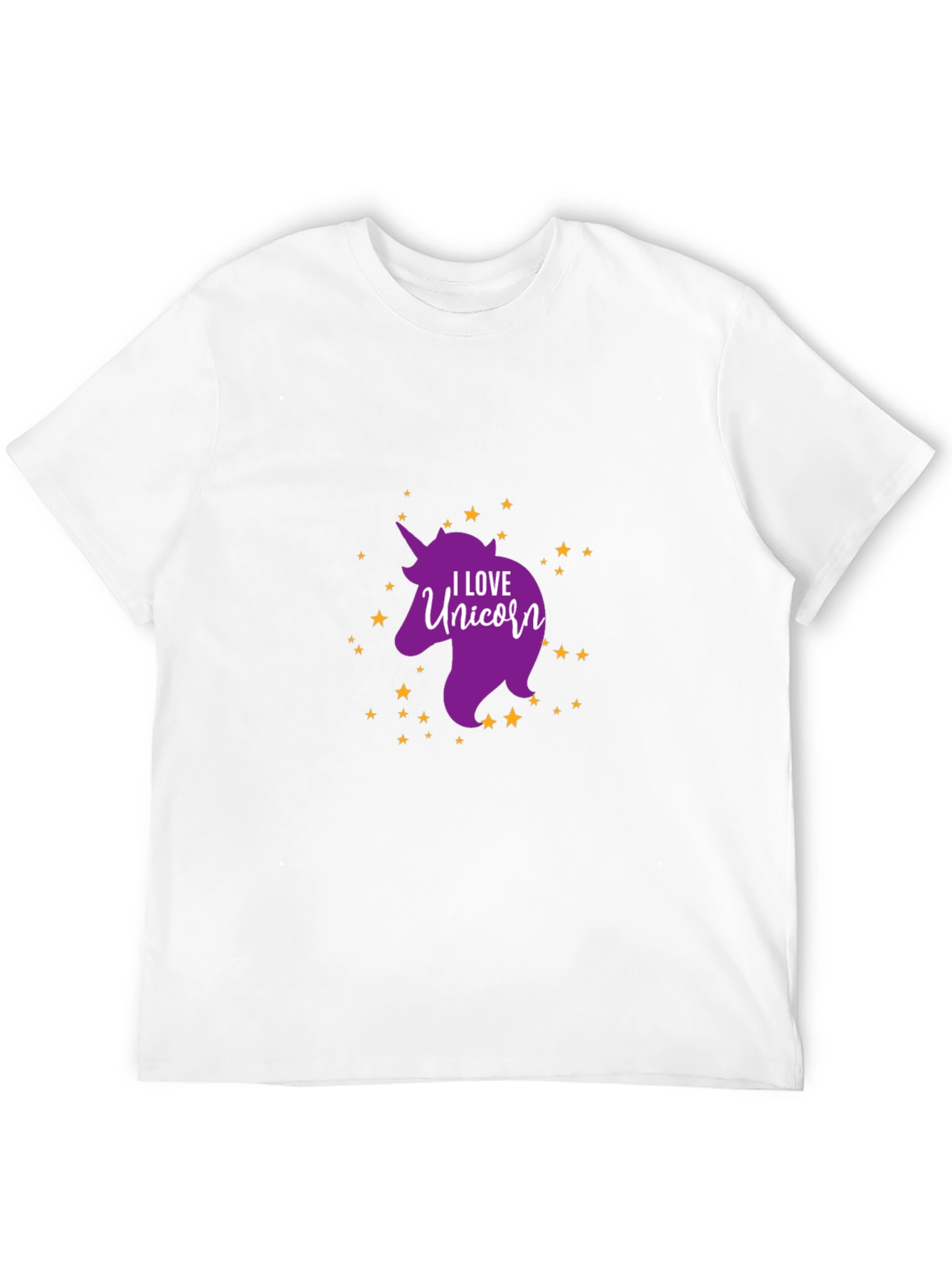 I Love Unicorn Black T-Shirt