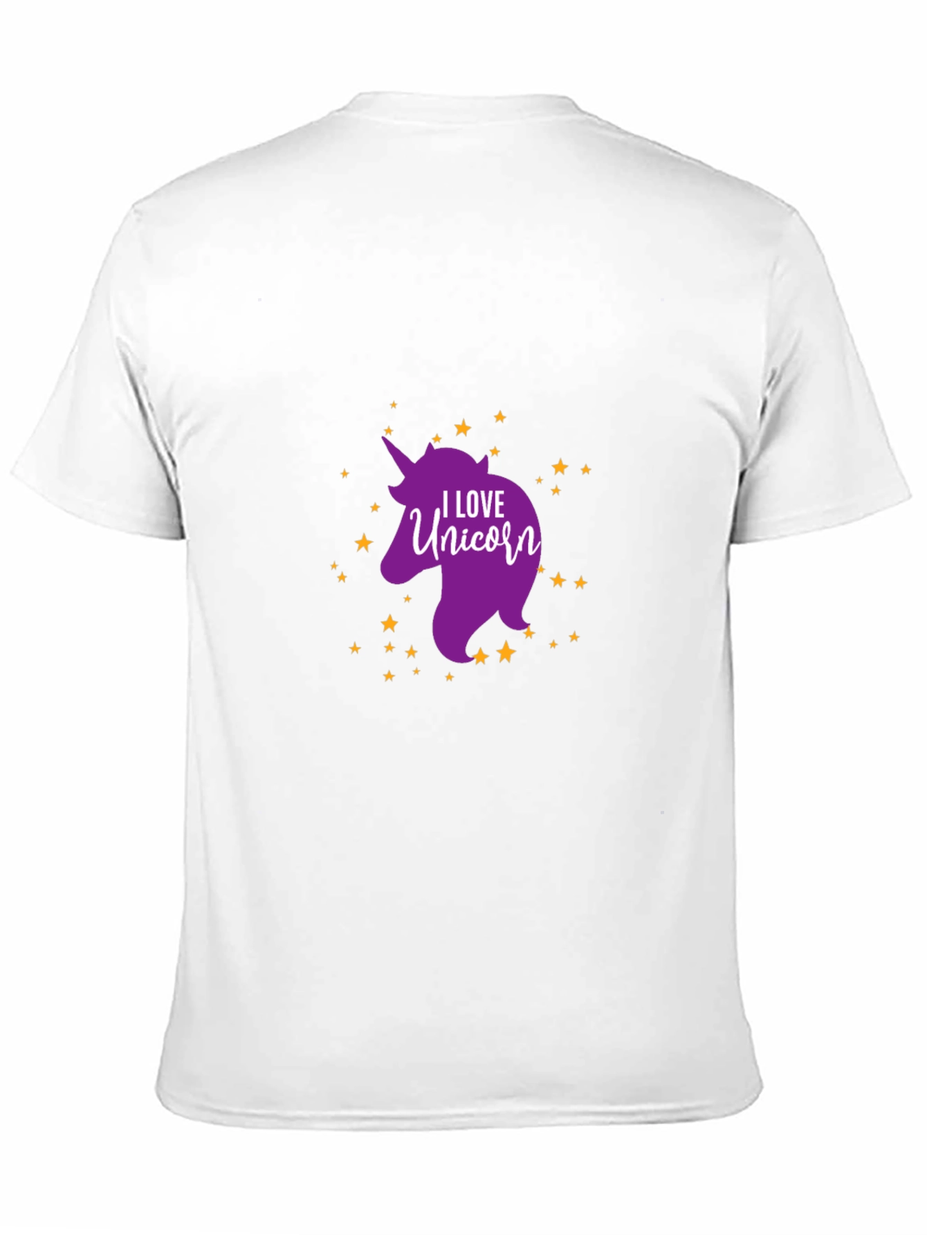 I Love Unicorn Black T-Shirt