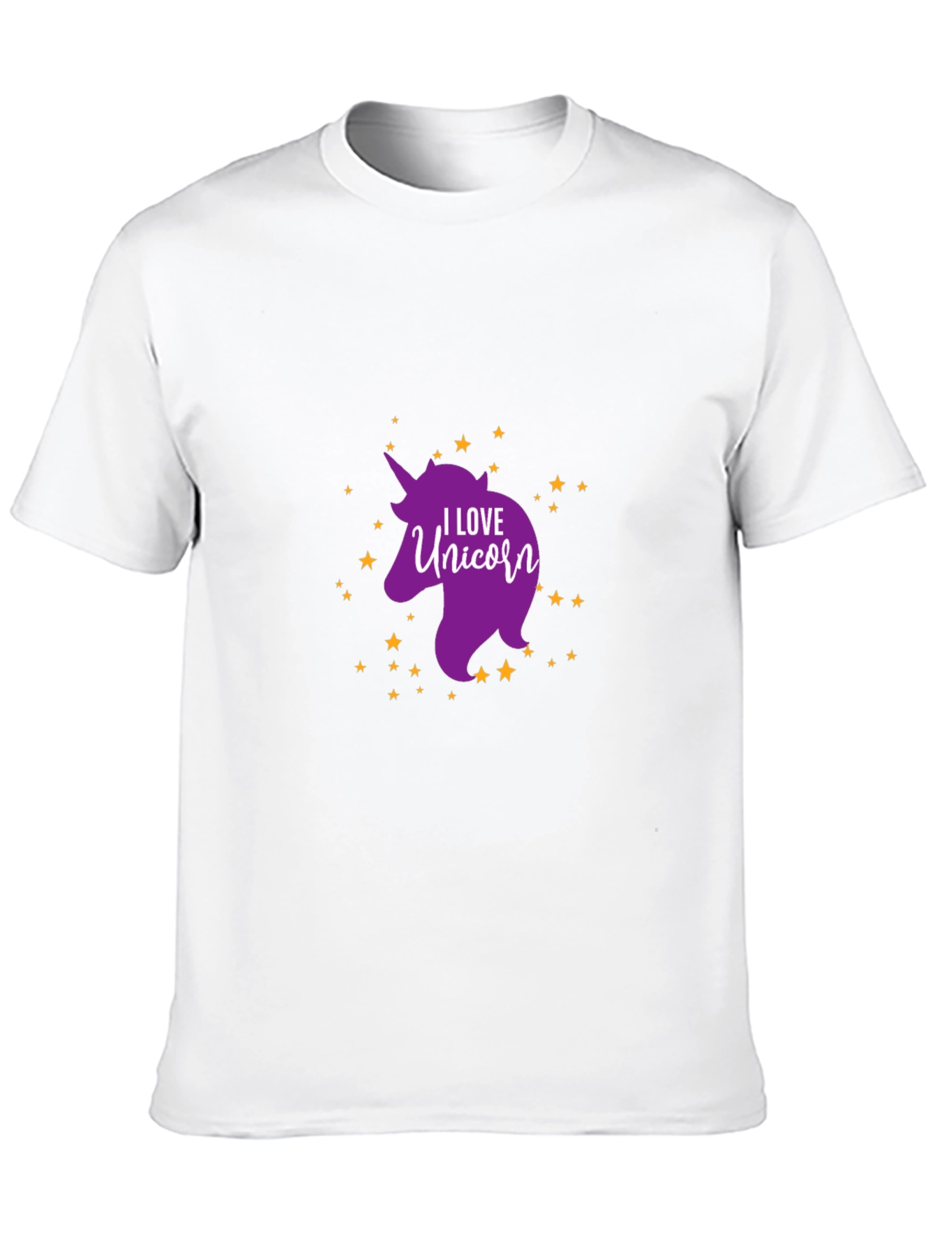 I Love Unicorn Black T-Shirt