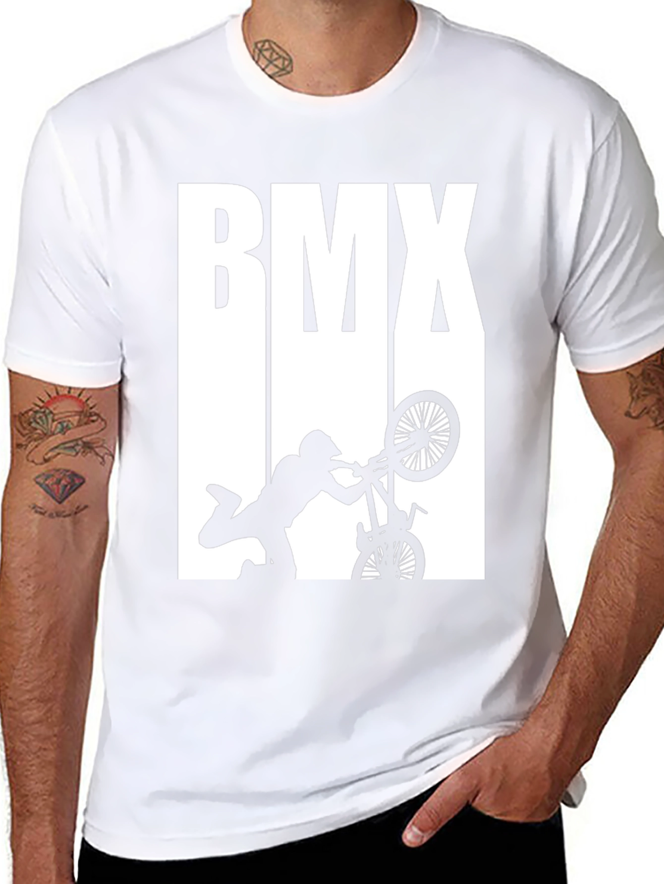 BMX Stunt Rider Graphic Tee - Black
