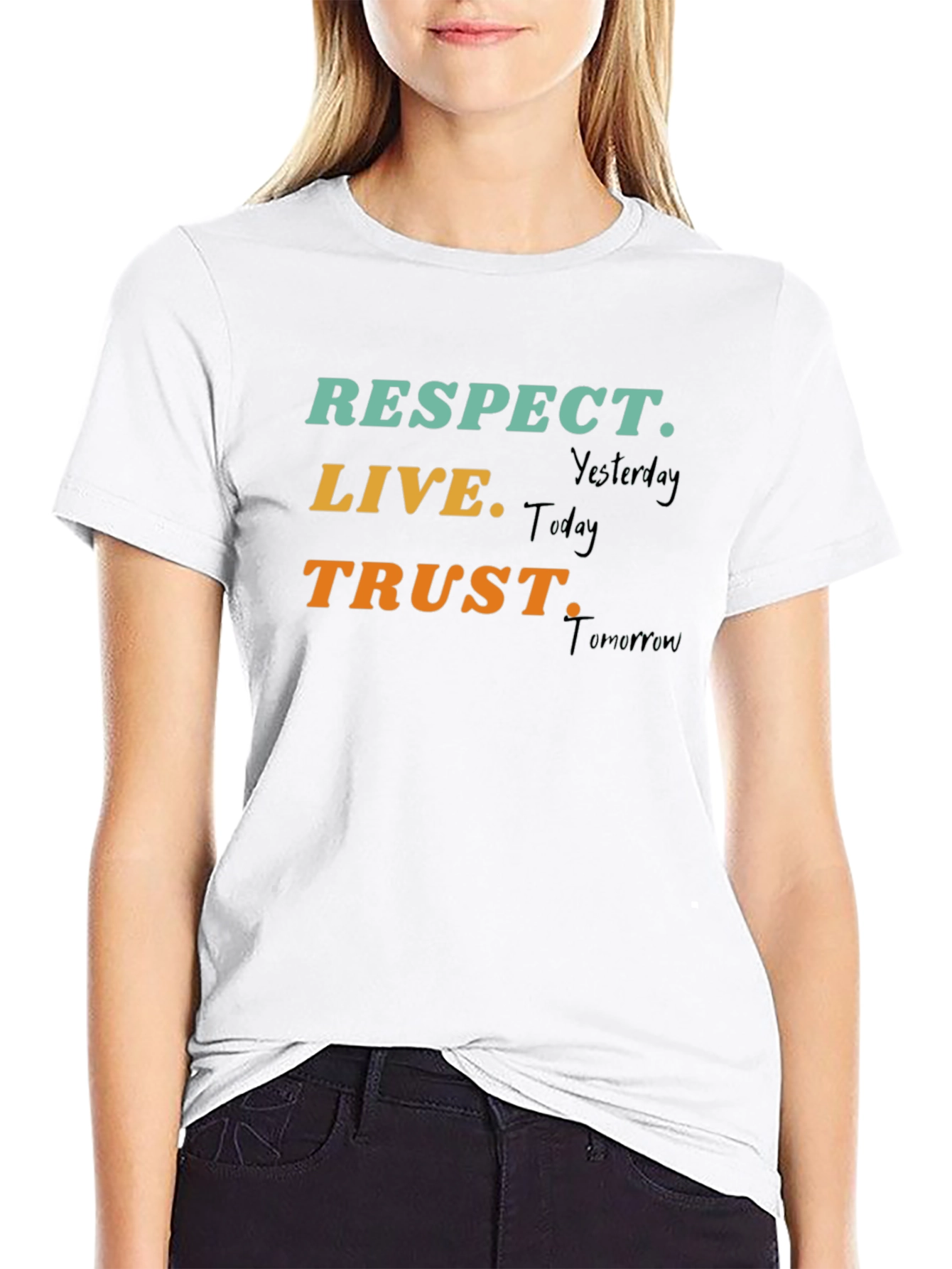 Respect Live Trust T-Shirt Motivational Tee