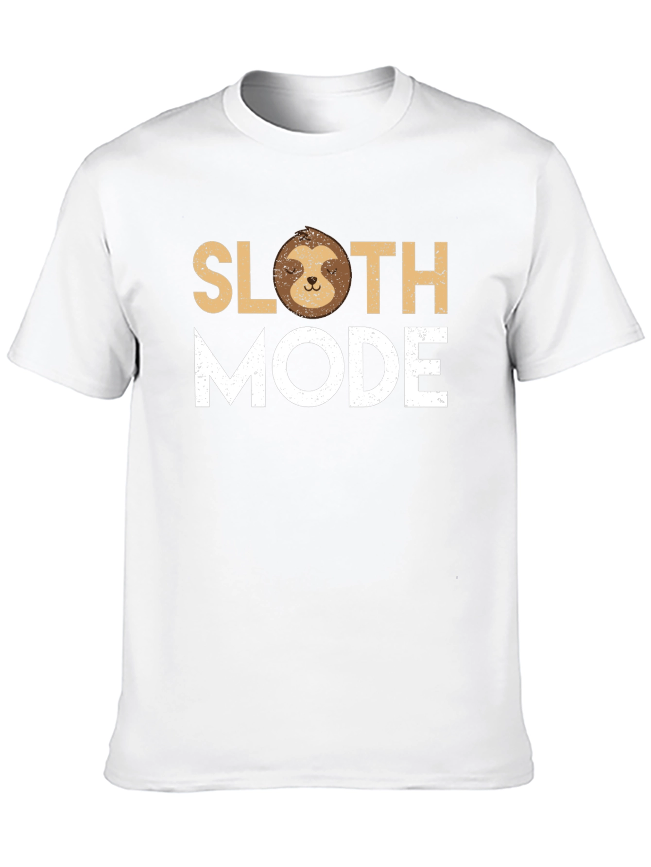 Sloth Mode Black Graphic T-Shirt