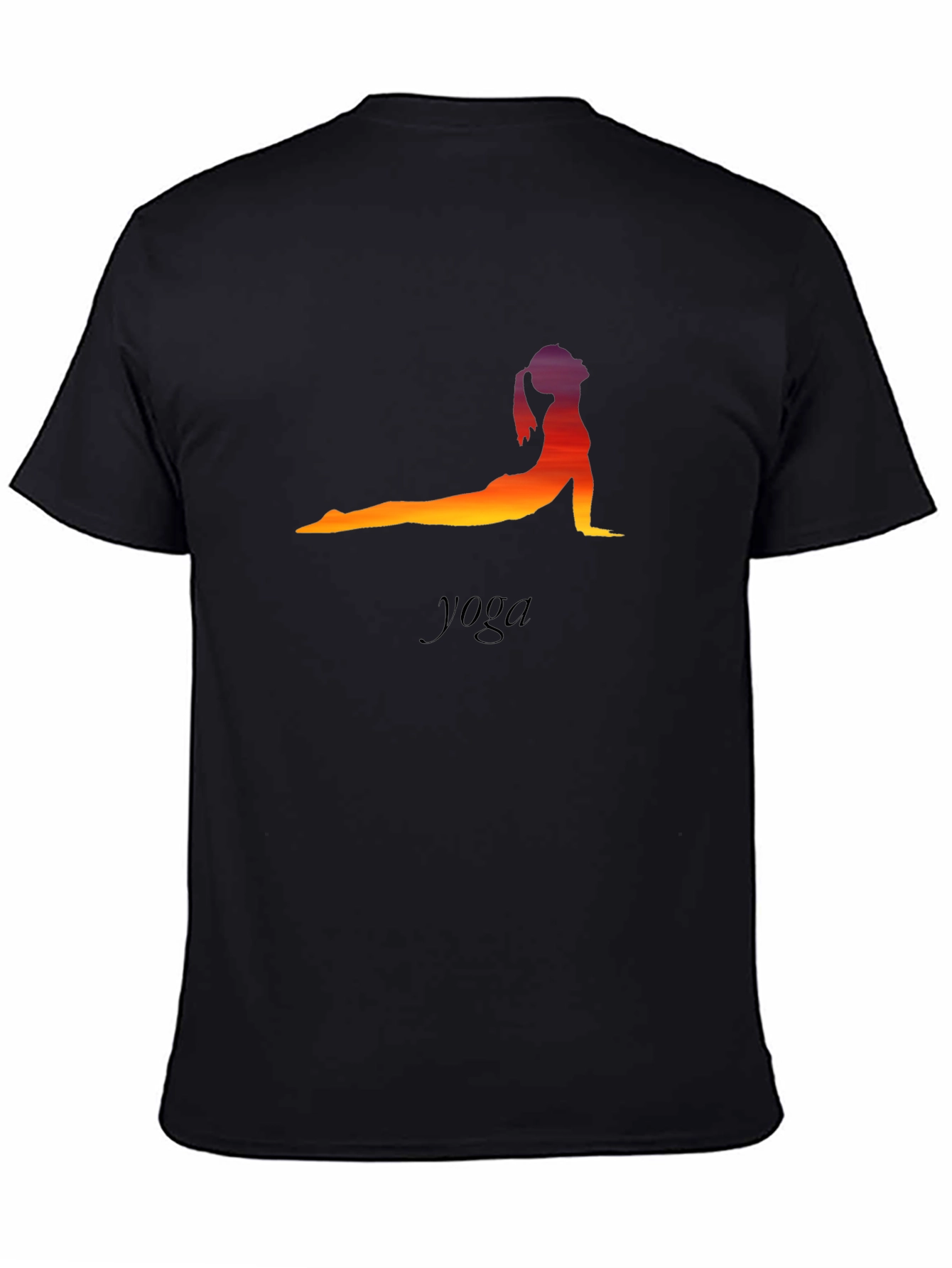 Yoga Pose T-Shirt - Sunset Silhouette