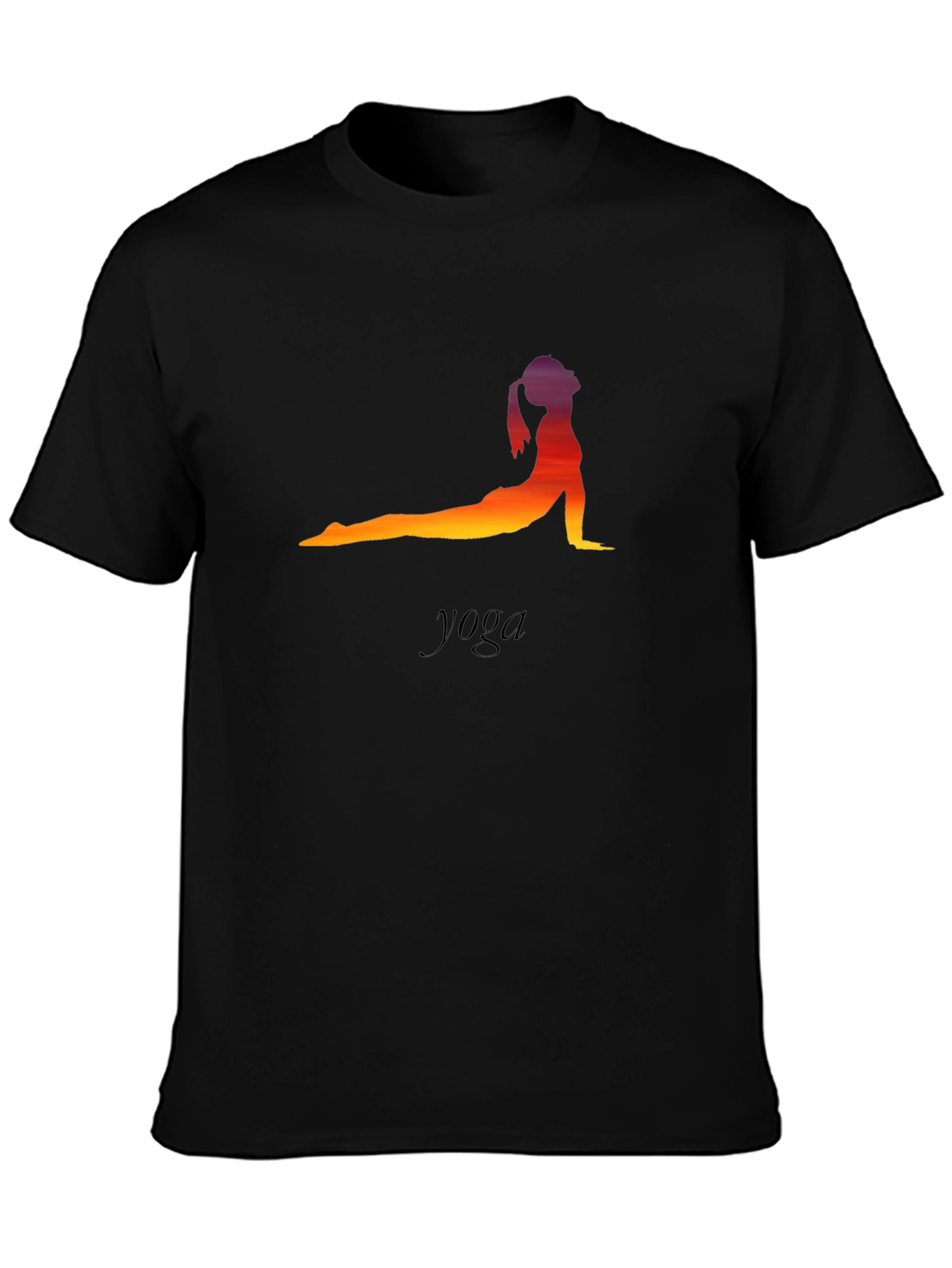 Yoga Pose T-Shirt - Sunset Silhouette
