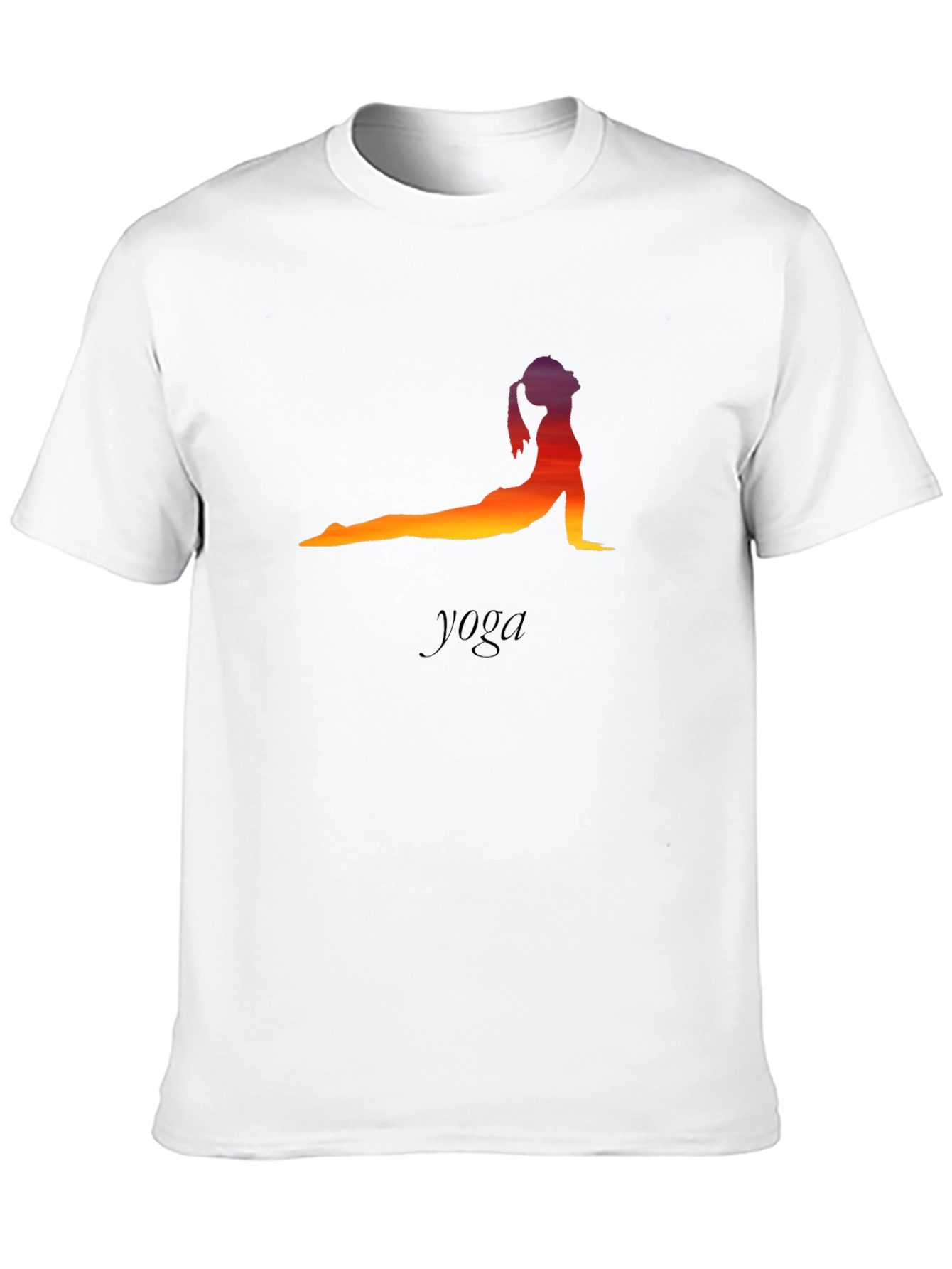 Yoga Pose T-Shirt - Sunset Silhouette
