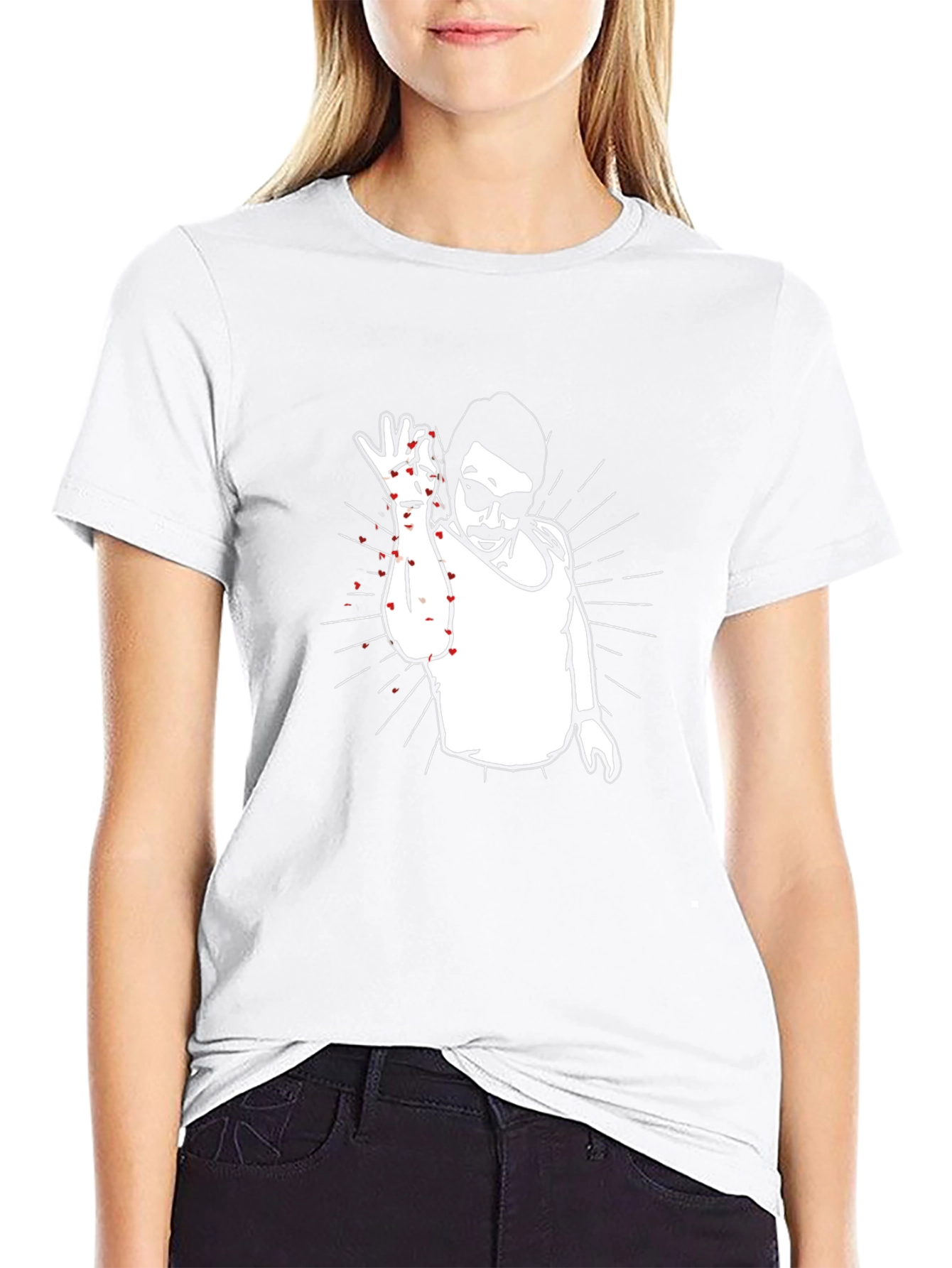 Salt Bae Graphic Black T-Shirt - Food Meme