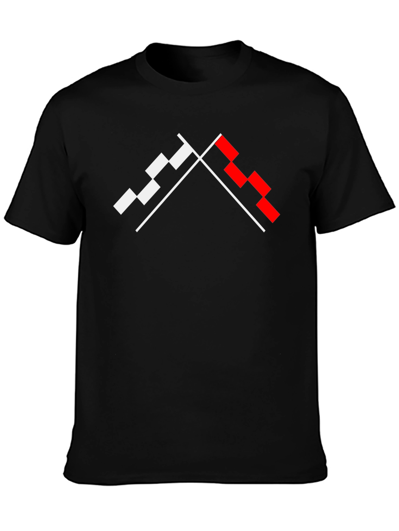 Geometric Graphic Tee - Modern Pixel Design