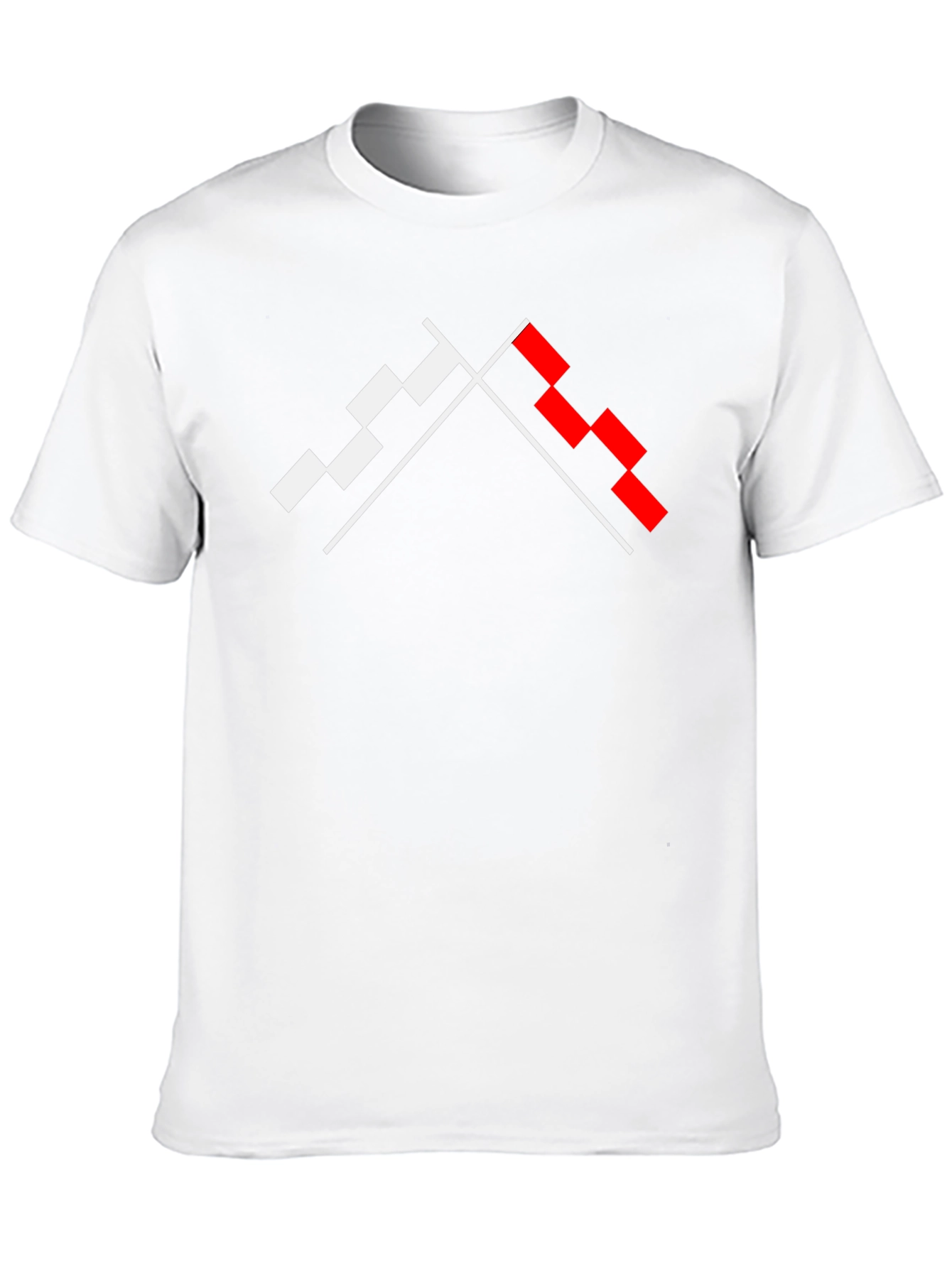 Geometric Graphic Tee - Modern Pixel Design